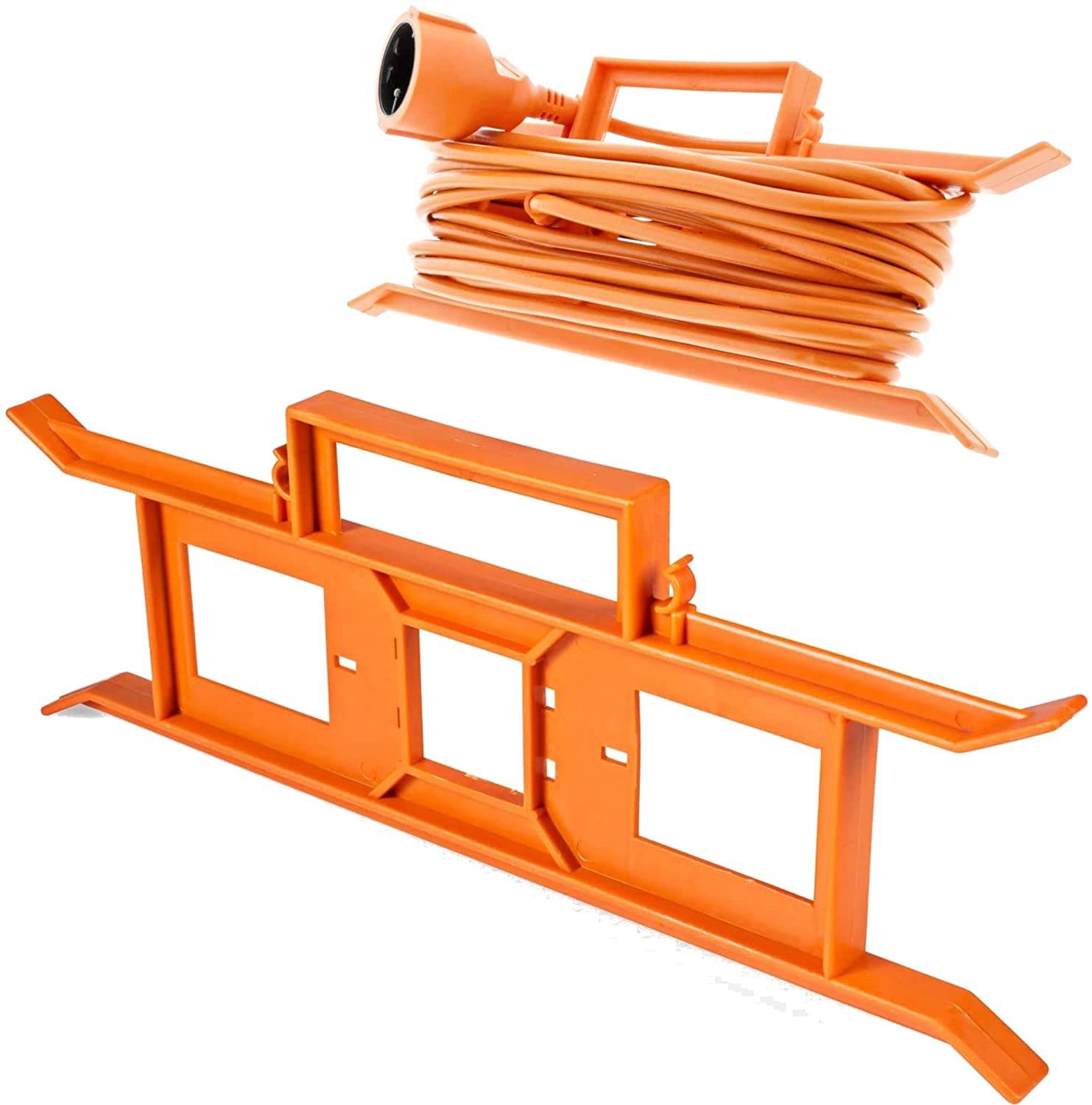 2 Stück Kabelaufwickler Kabelhantel Aufroller für Stromkabel Verlängerungskabel Lichterketten Aufbewahrung Aufroller