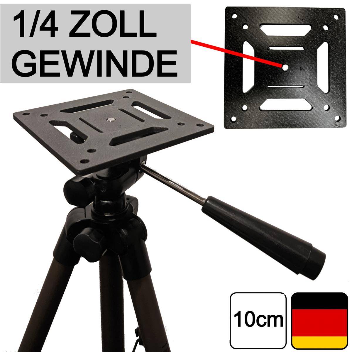 Mini Adapter Platte für Stativ 1/4 Zoll für Boxen Beamer Lautsprecher Montage Montagezubehör Zubehör Adapterplatte