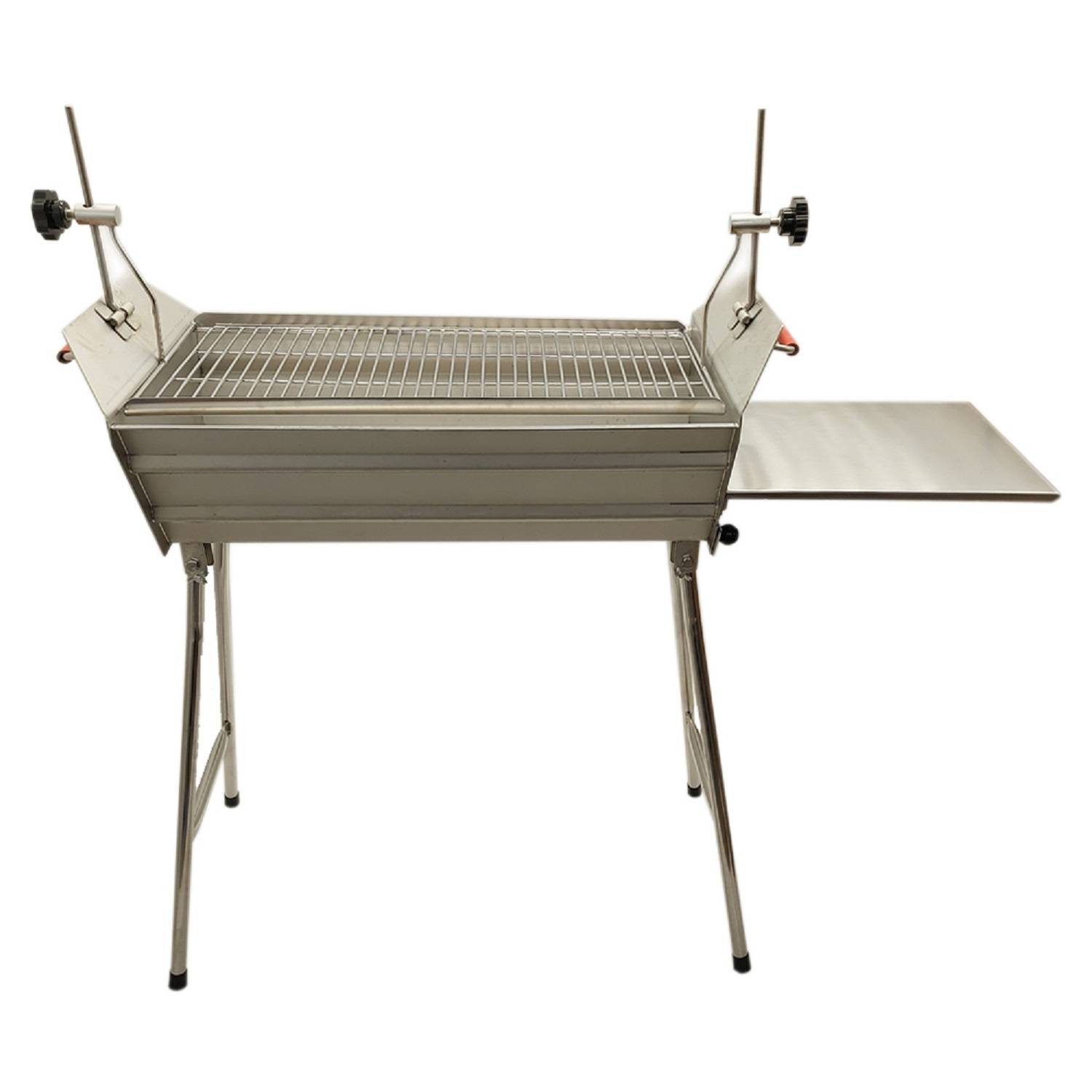 Mangal Leto Edelstahl 2mm Schaschlikgrill mit verstellbarer Grillhöhe