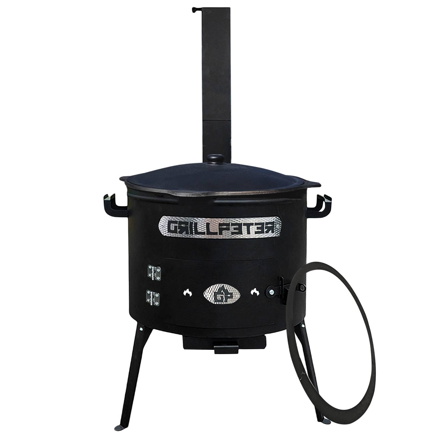 Utschak Asamat mit Kazan aus Gusseisen 12L