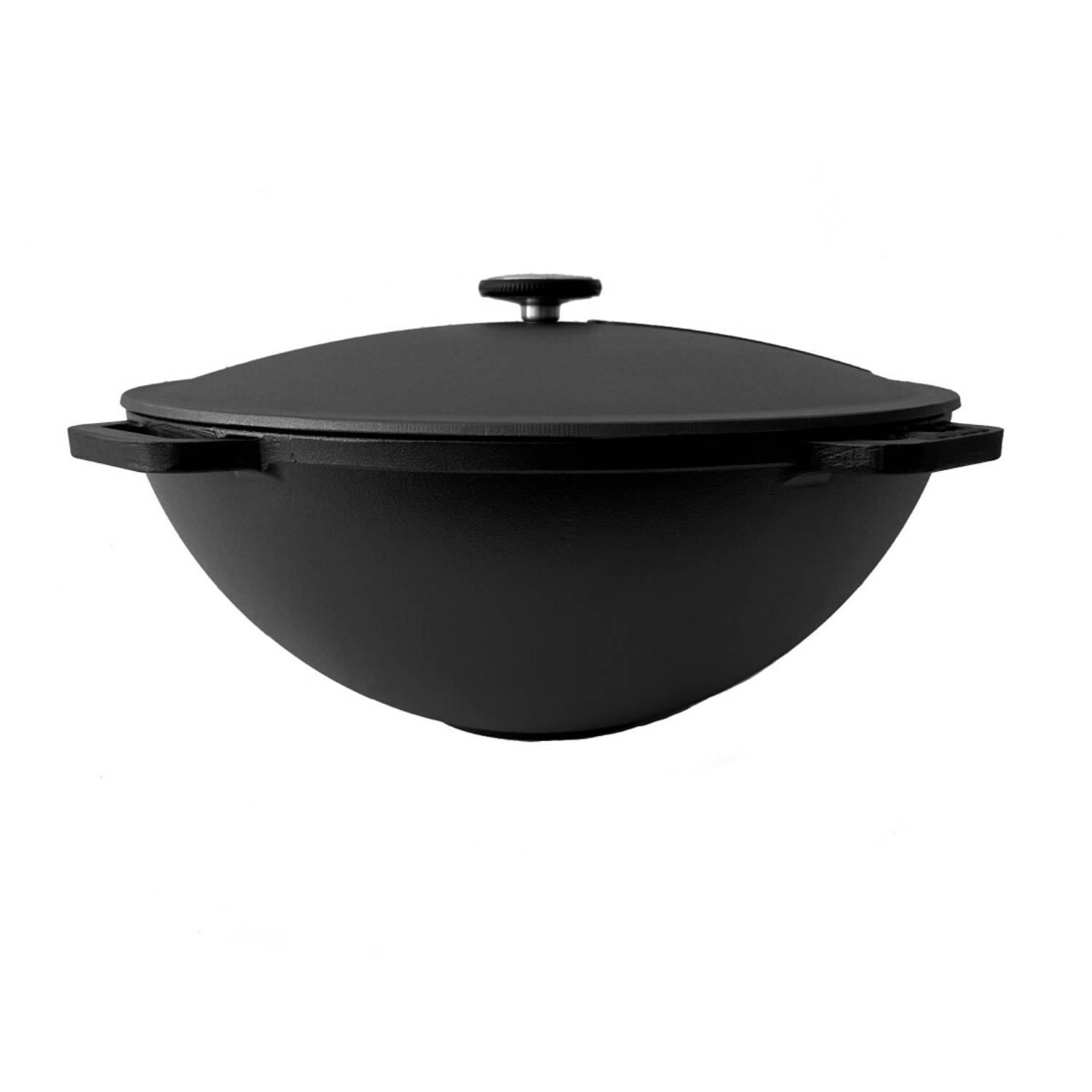 ROBARI Kazan Gusseisen 8 Liter Kasan mit Deckel aus Gusseisen Wok Asia