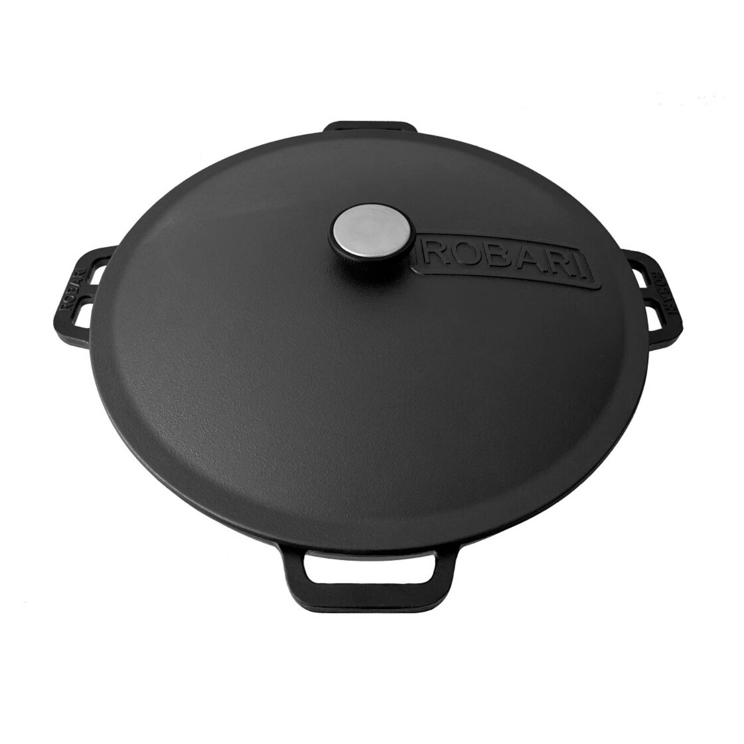 ROBARI Kazan Gusseisen 8 Liter Kasan mit Deckel aus Gusseisen Wok Asia