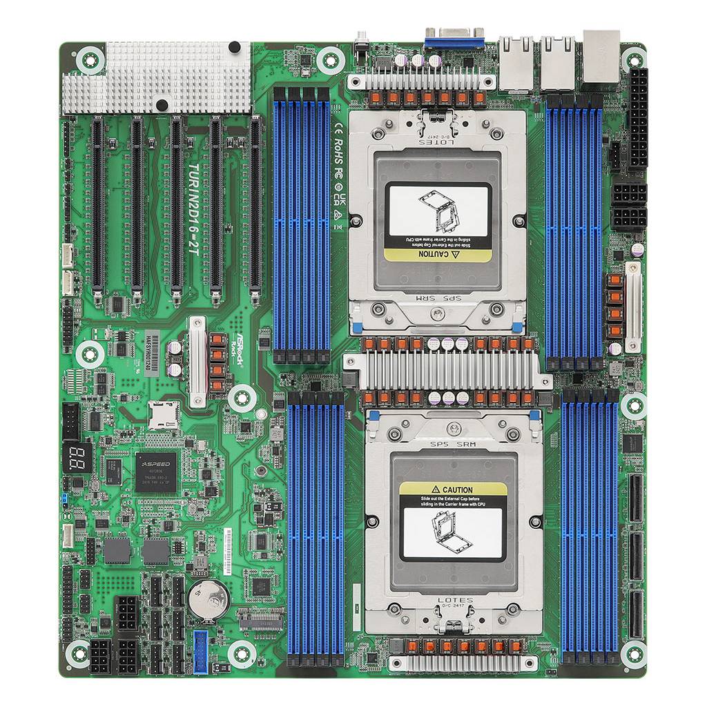 ASRock Mainboard TURIN2D16-2T EEB Dual Sockel SP5 Single