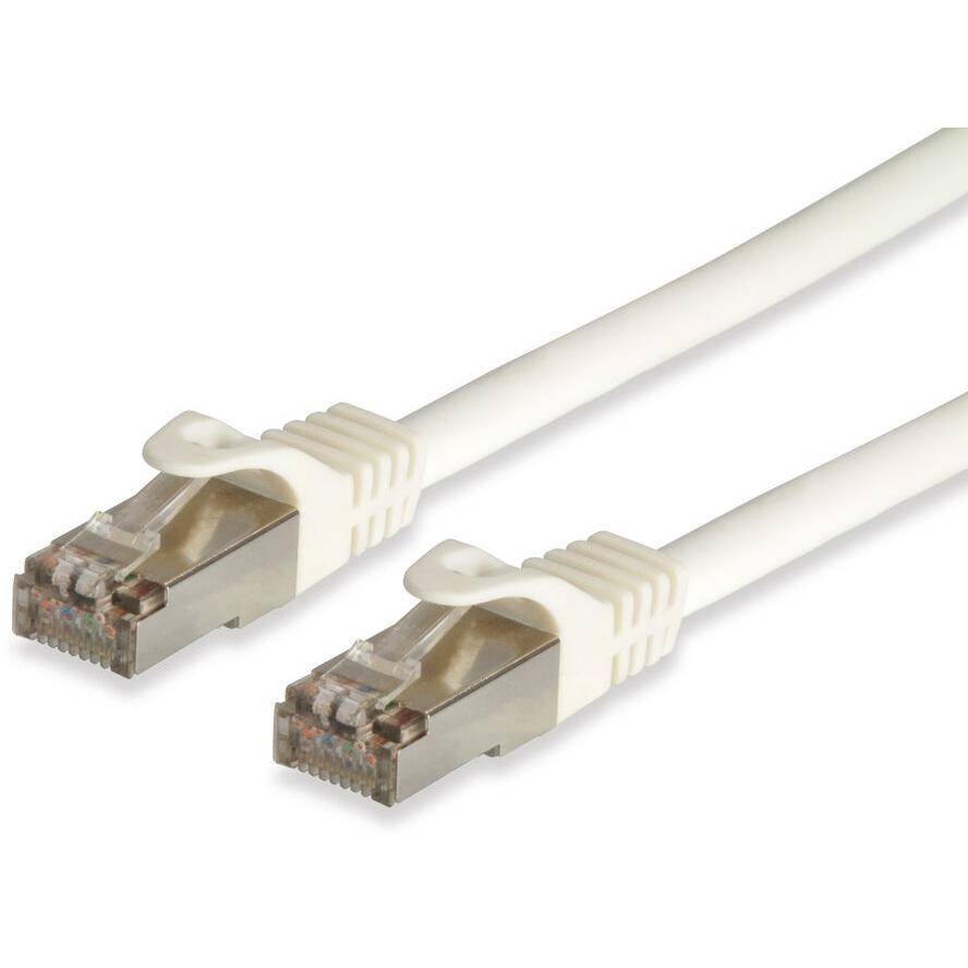 Equip Patchkabel Cat6A Cat7Pro S/FTP 2xRJ45 0.50m weiß LSZH Polybeutel Multimedia-Technik Cat7