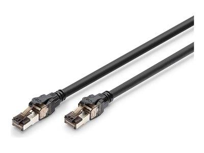 DIGITUS Patchkabel CAT 8.1 S/FTP 3,00m schwarz Multimedia-Technik Cat8 Kabel - Sonstiges