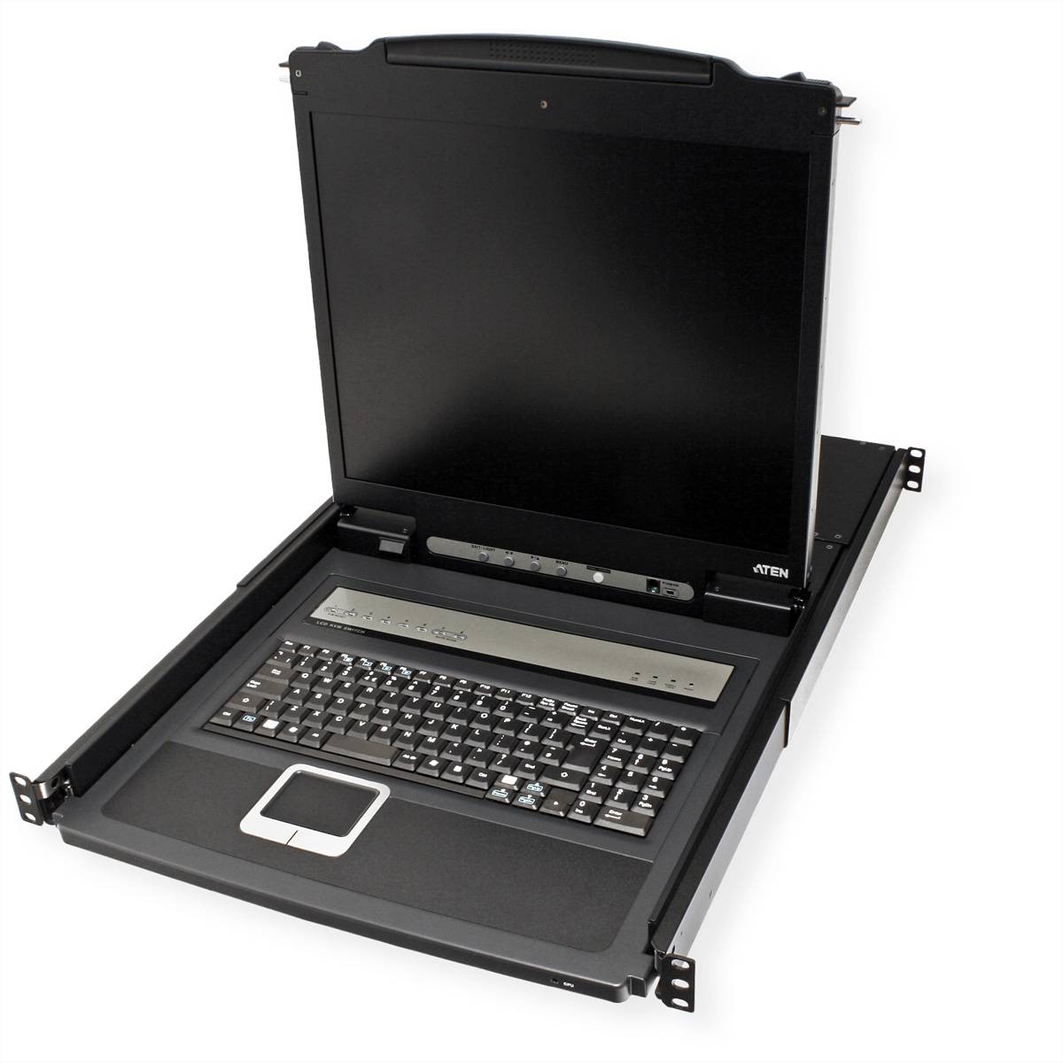 ATEN CL1308N KVM-Switch, 48cm TFT, VGA, PS/2-USB, 8 Port, CH-Layout