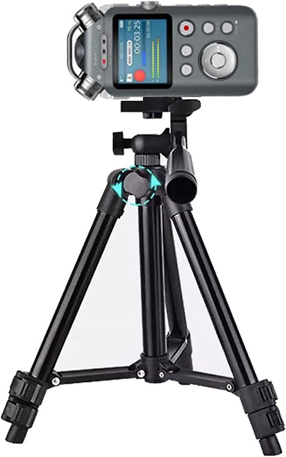 30-63cm TRIPOD Alu Stativ Diktiergerät Audiorekorder 1/4 Zoll für Roland Philips Tascam Sony Aufnahme Stativständer