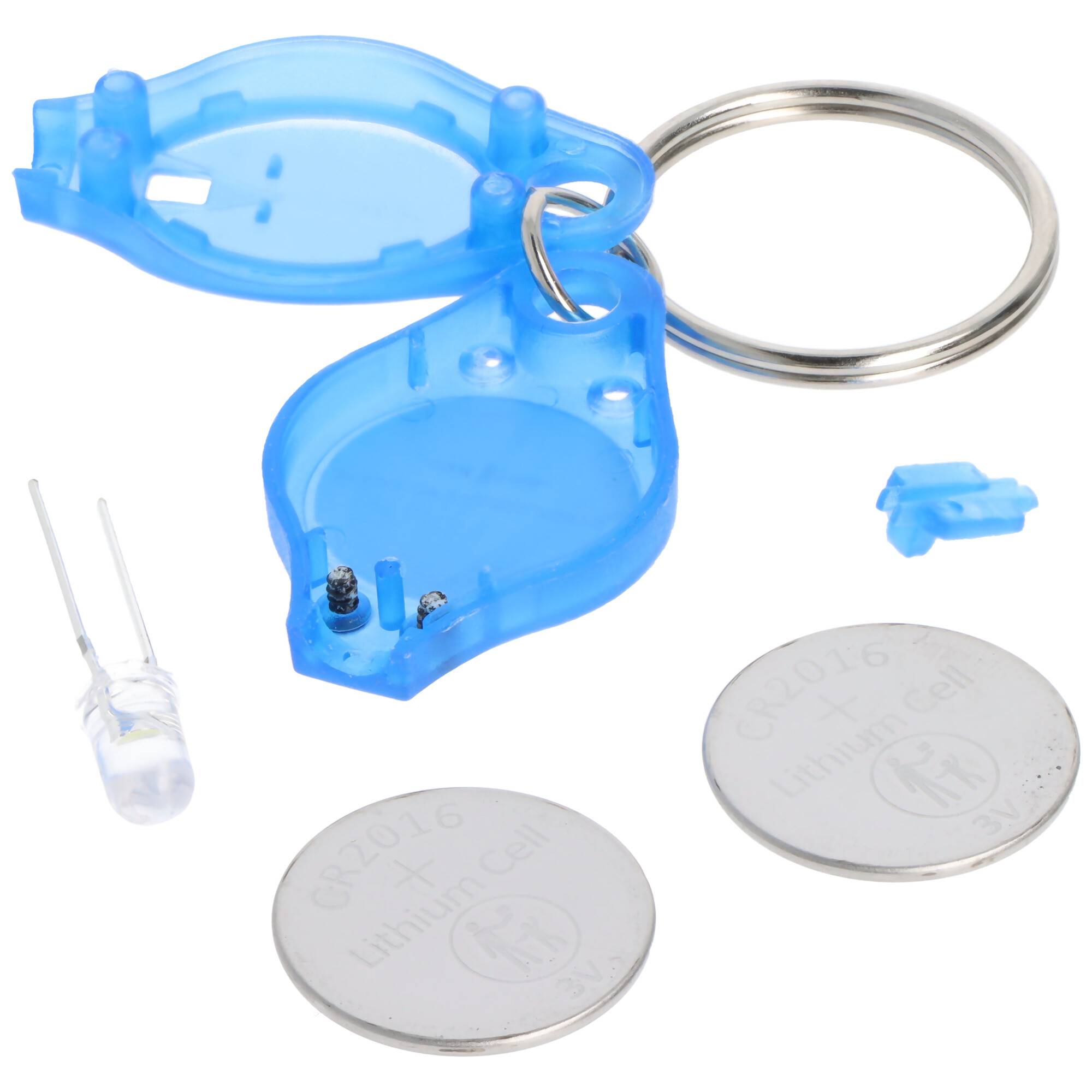 LED-Taschenlampe Mini mit weißer LED, mit Schlüsselanhäger