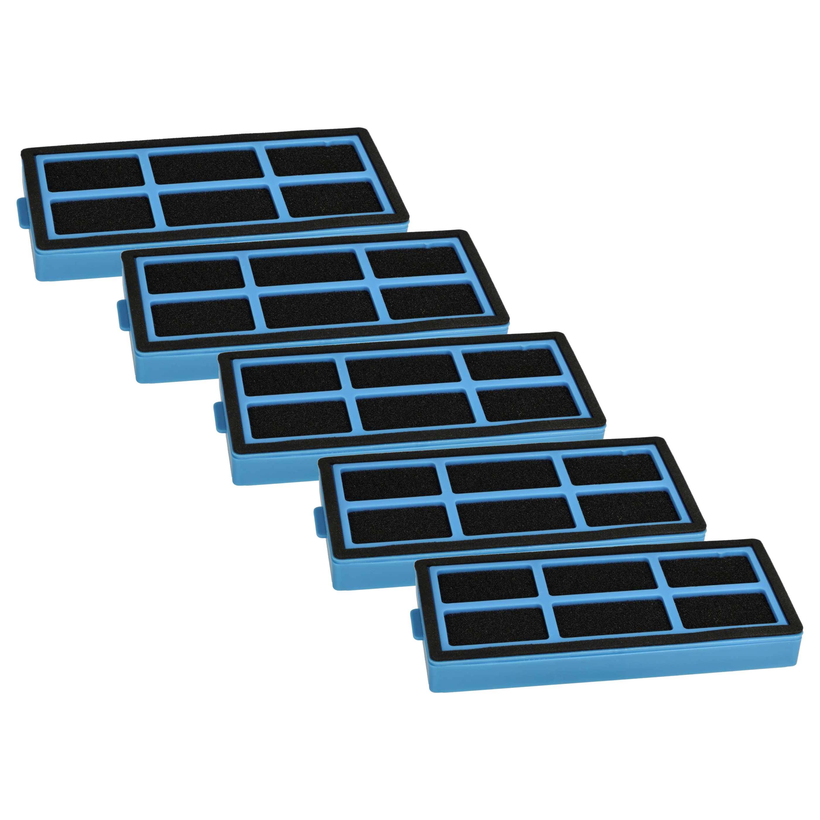 vhbw 5x Filter kompatibel mit Proscenic 850T Saugroboter, Staubsauger Roboter - Filtereinheit