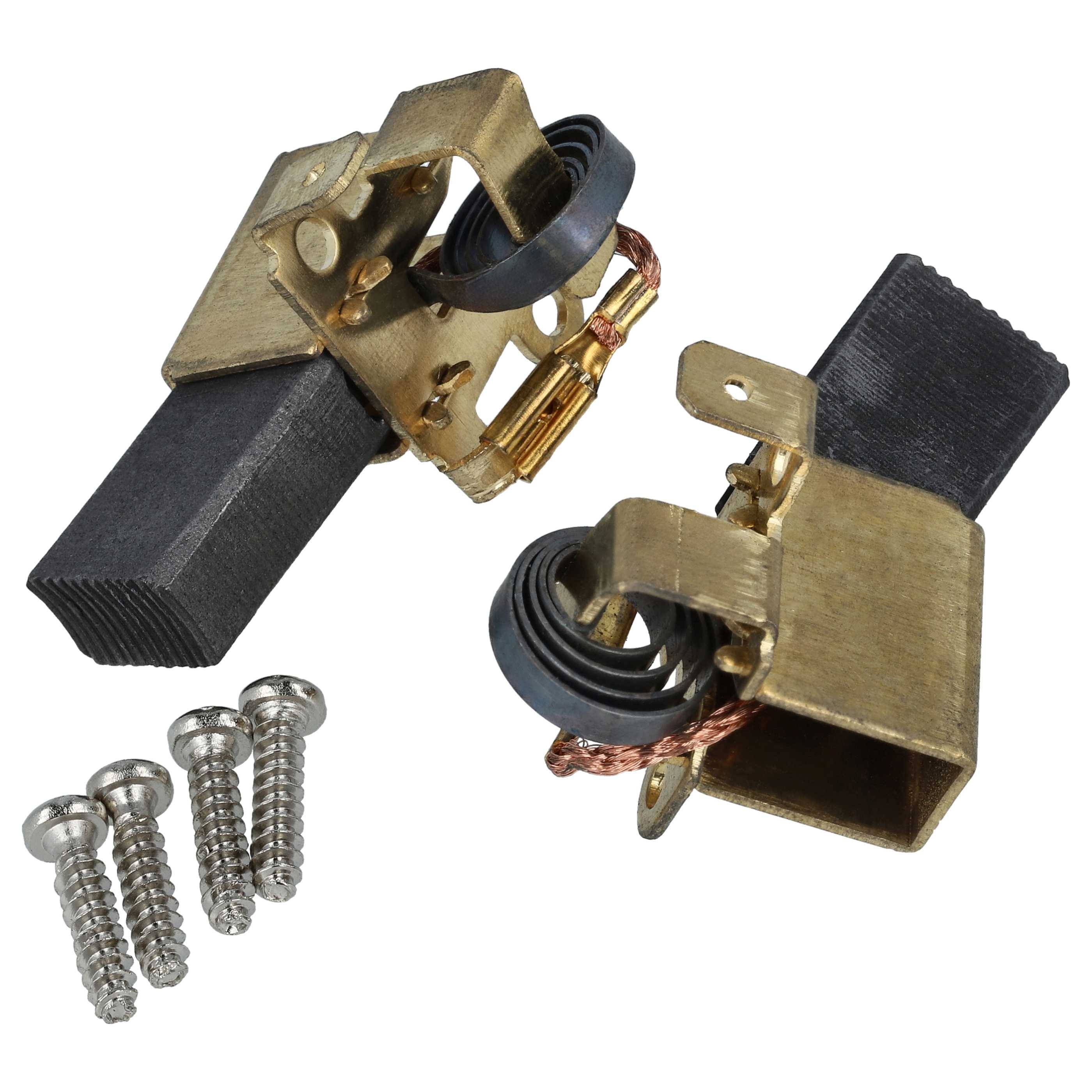 vhbw 2x Kohlebürste 7 x 12 x 18 mm kompatibel mit Bosch 3 603 B6A 001, 3 603 B6C 701, POF 1400 ACE, POF 1200 AE Oberfräse