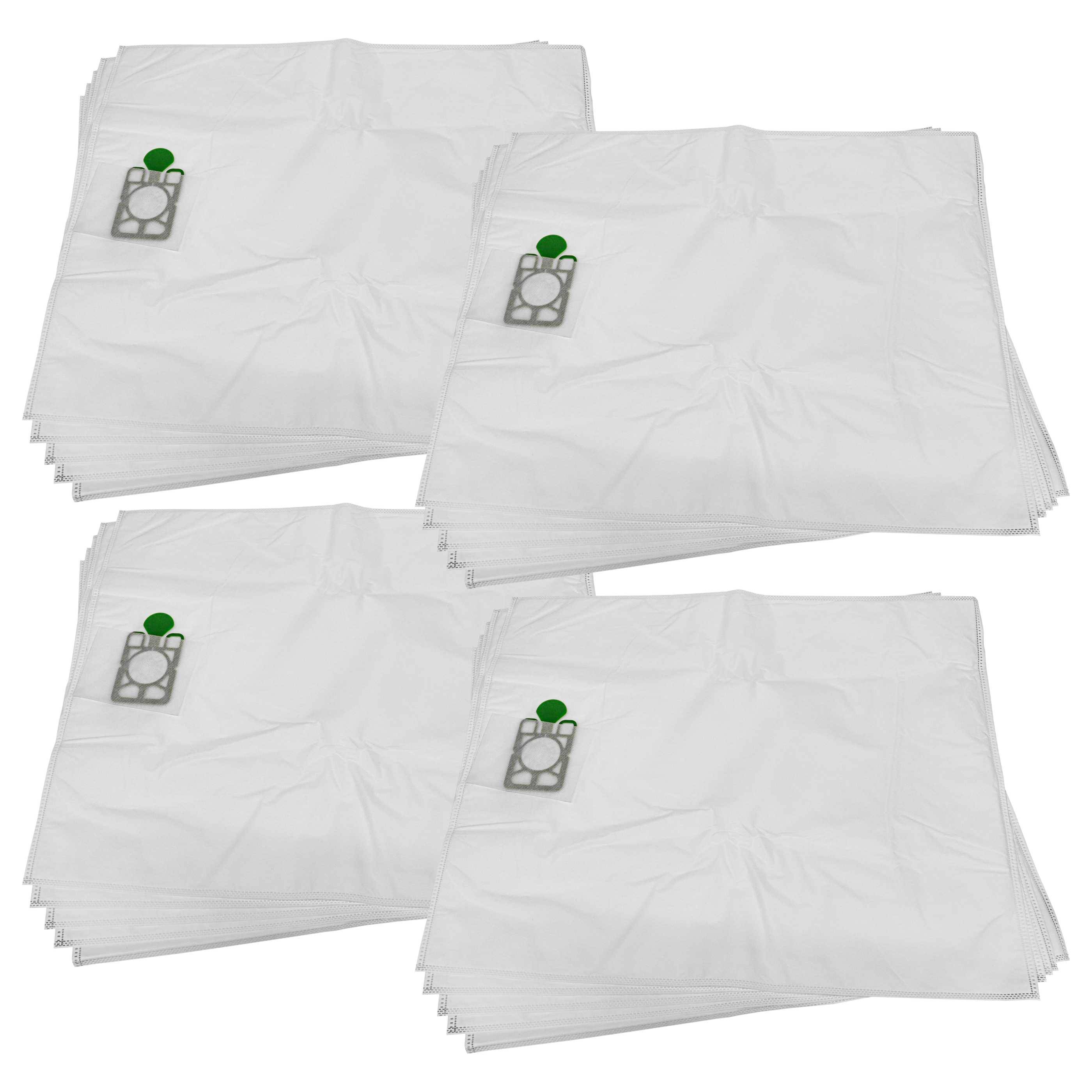 vhbw 20x Staubbeutel Ersatz für Numatic NVM-4BH, 604019 für Staubsauger - Mikrovlies, 76cm x 63cm Weiß