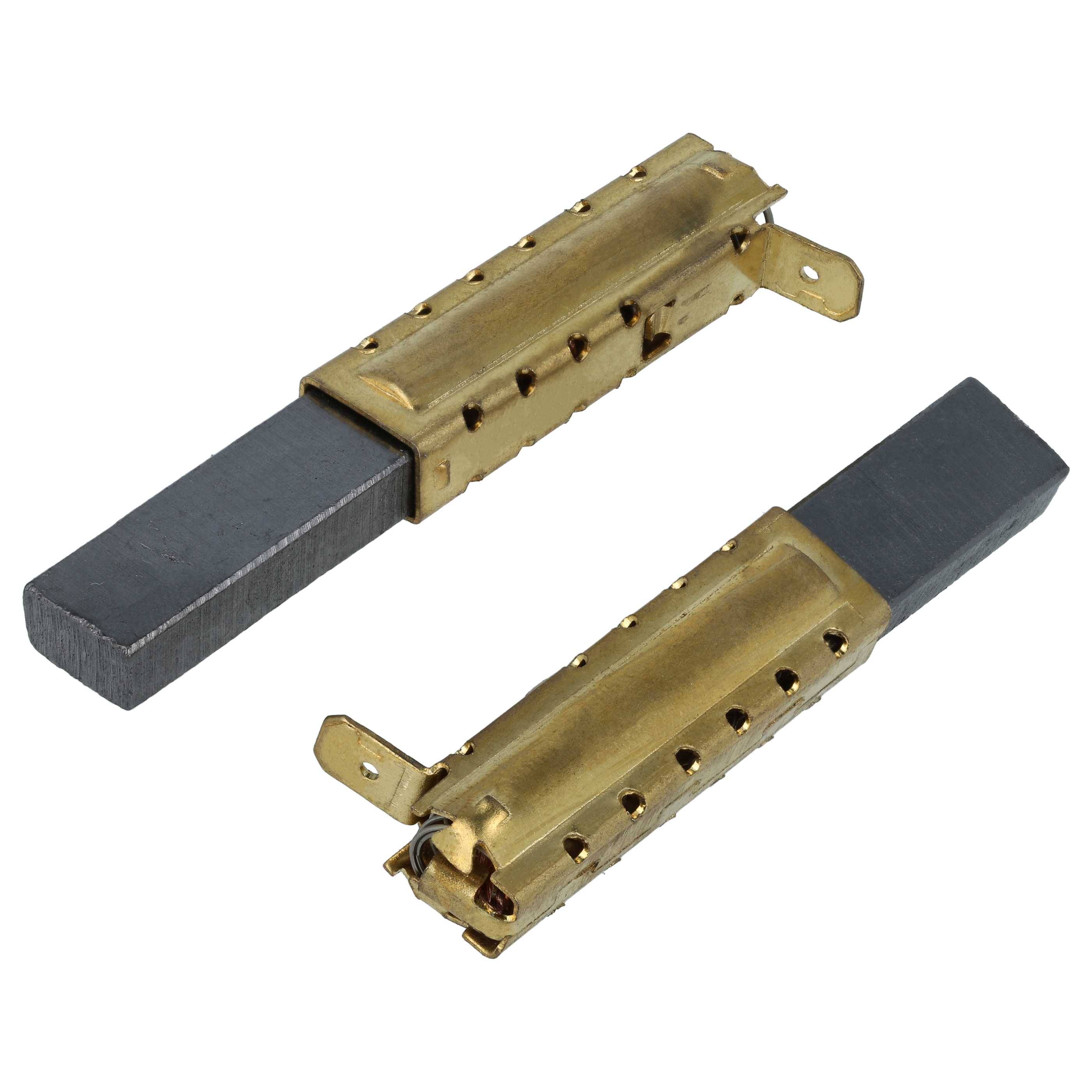 vhbw 2x Kohlebürste kompatibel mit Kärcher K4 01 PLUS, 15, 10 Industriestaubsauger, Nass-/Trockensauger