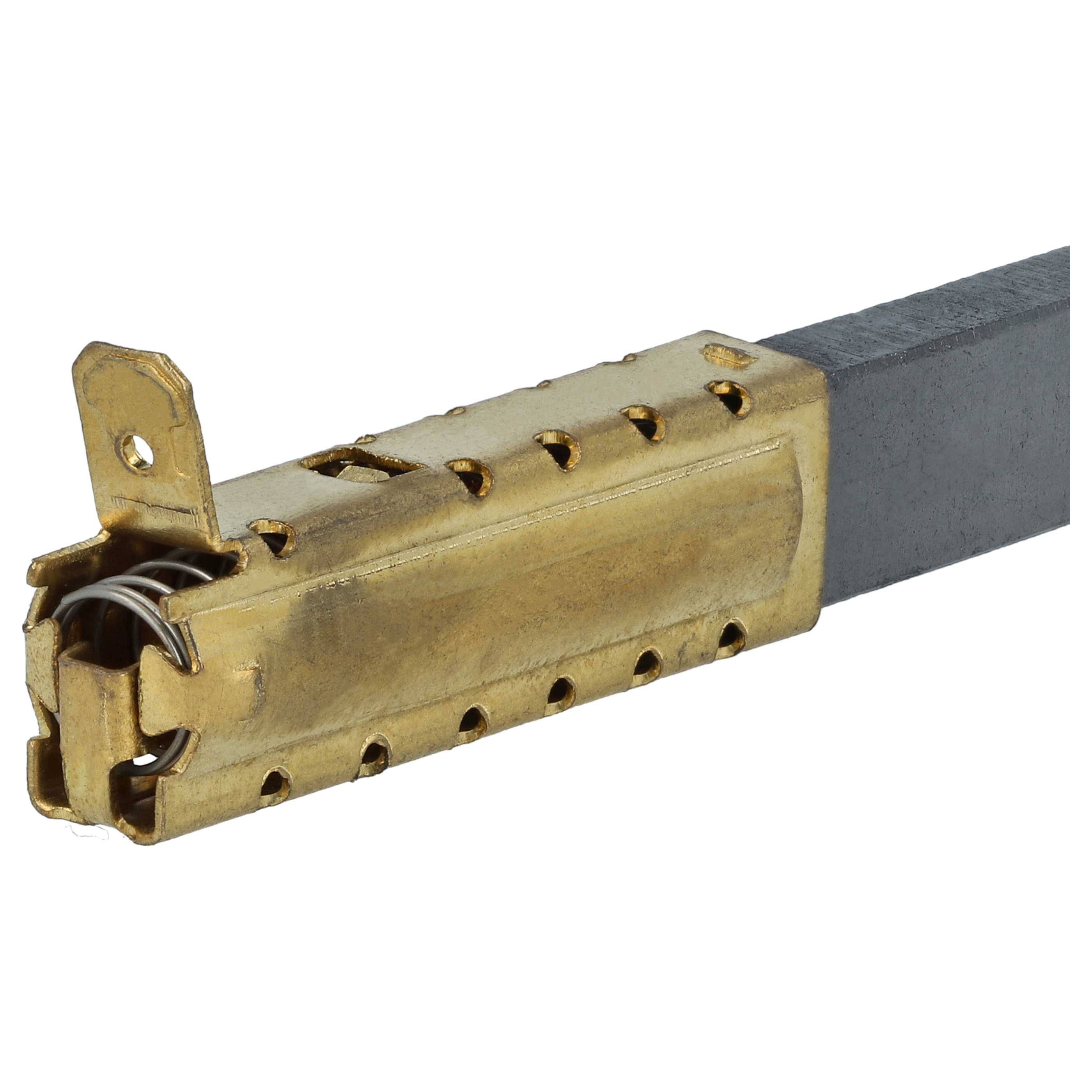 vhbw 2x Kohlebürste kompatibel mit Kärcher K4 01 PLUS, 15, 10 Industriestaubsauger, Nass-/Trockensauger