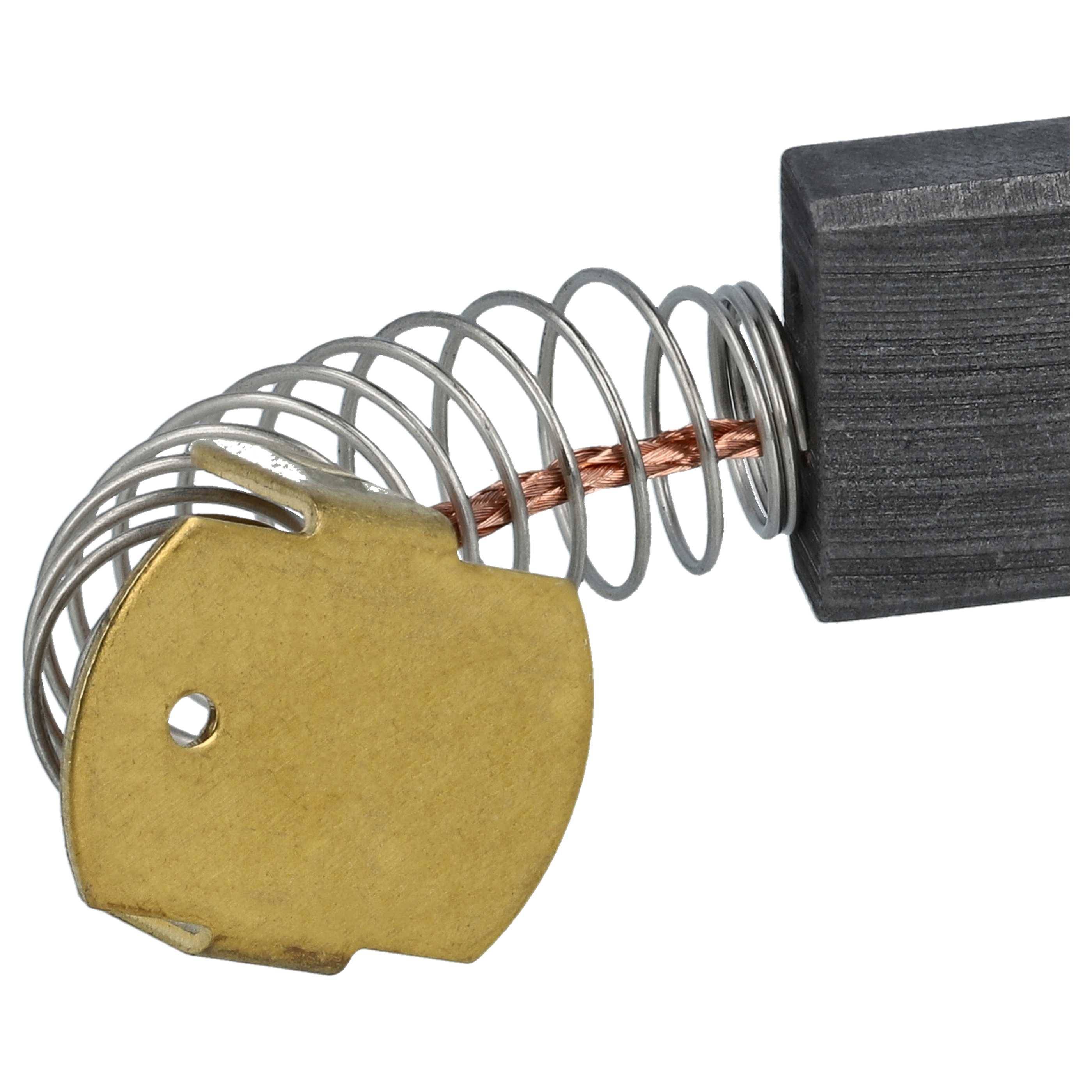 vhbw 2x Kohlebürste 6 x 16 x 20 mm Ersatz für Flex K52, K21, 4030293004856, 264563 für Elektrowerkzeug, Schleifer + Feder