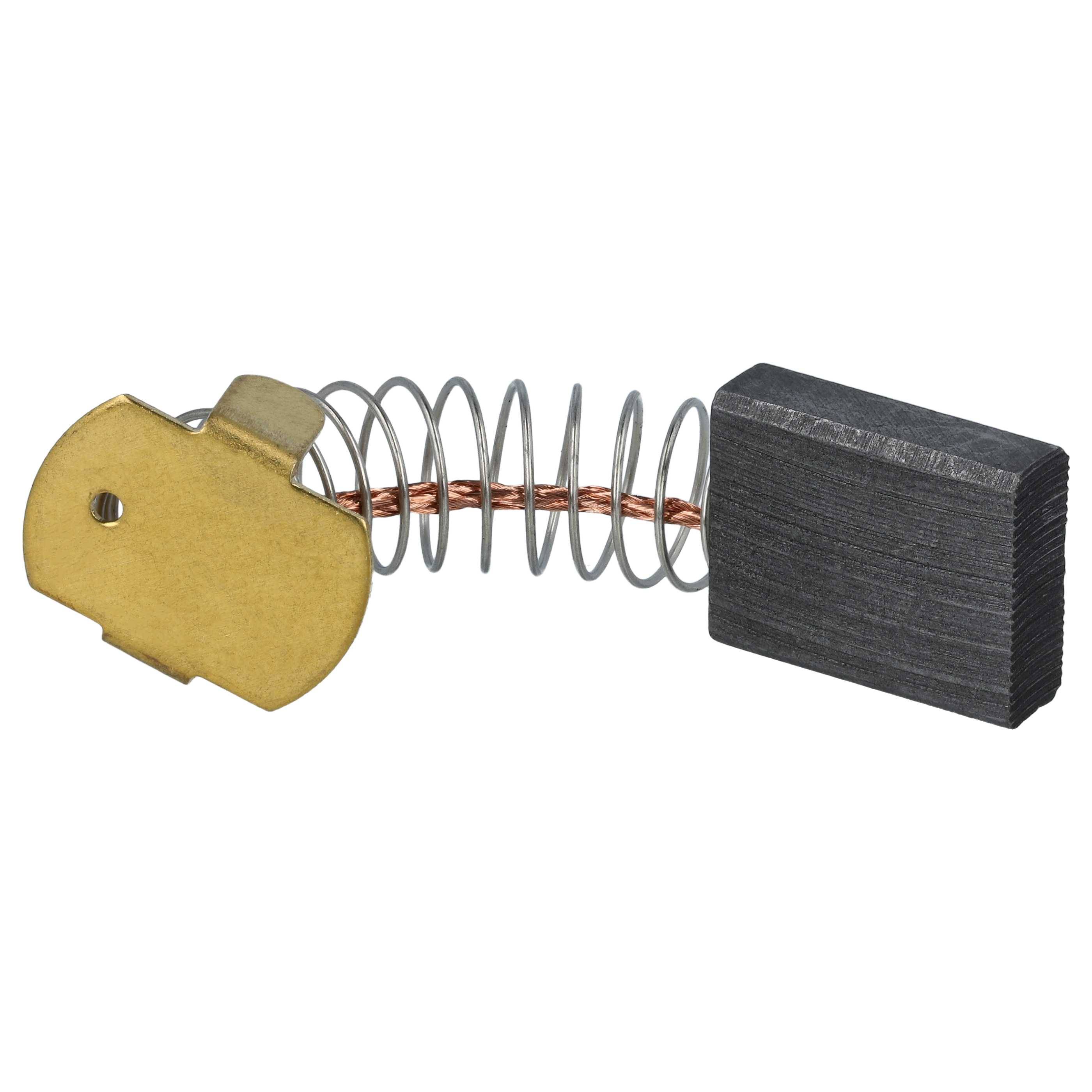 vhbw 2x Kohlebürste 6 x 16 x 20 mm Ersatz für Flex K52, K21, 4030293004856, 264563 für Elektrowerkzeug, Schleifer + Feder