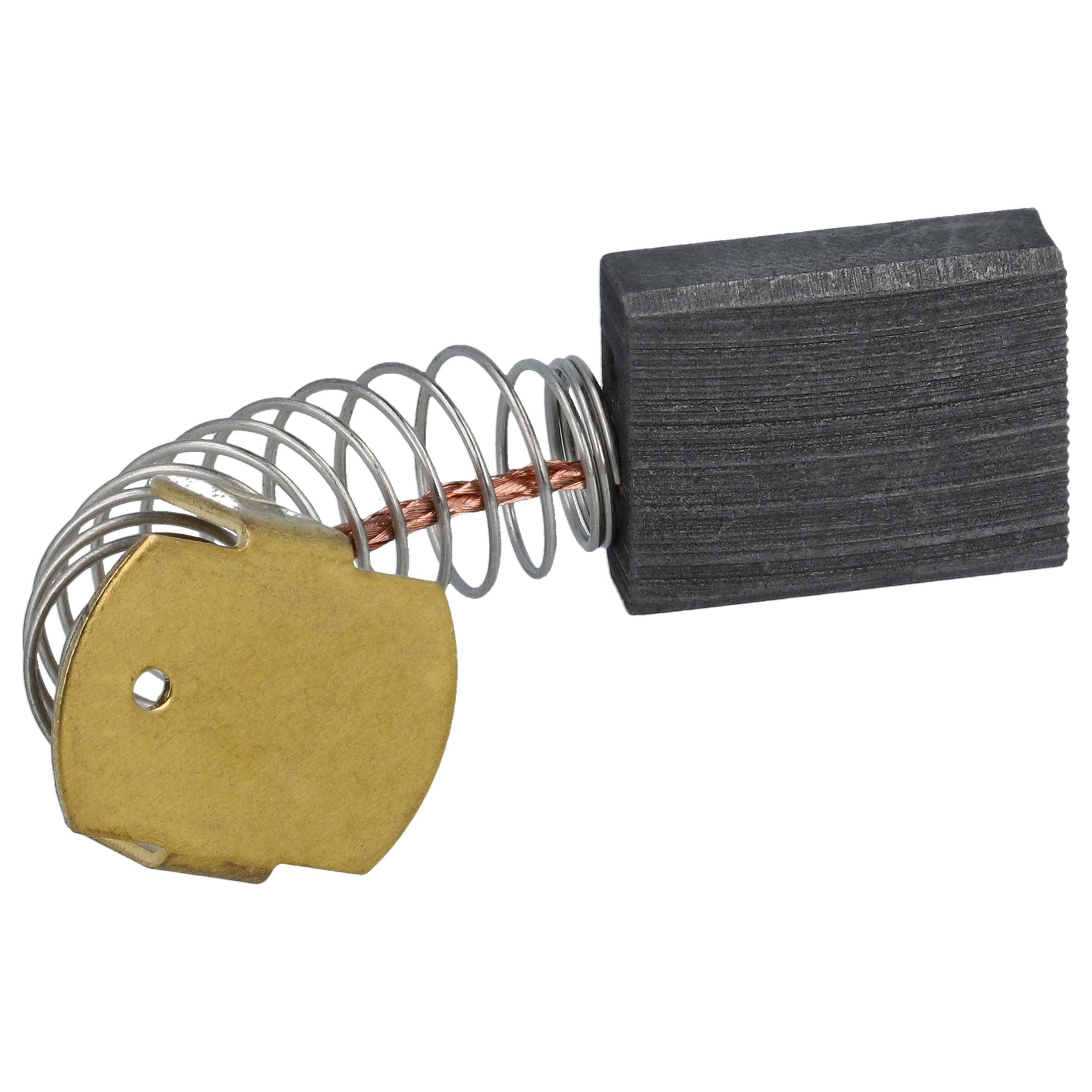 vhbw 2x Kohlebürste 6 x 16 x 20 mm Ersatz für Flex K52, K21, 4030293004856, 264563 für Elektrowerkzeug, Schleifer + Feder