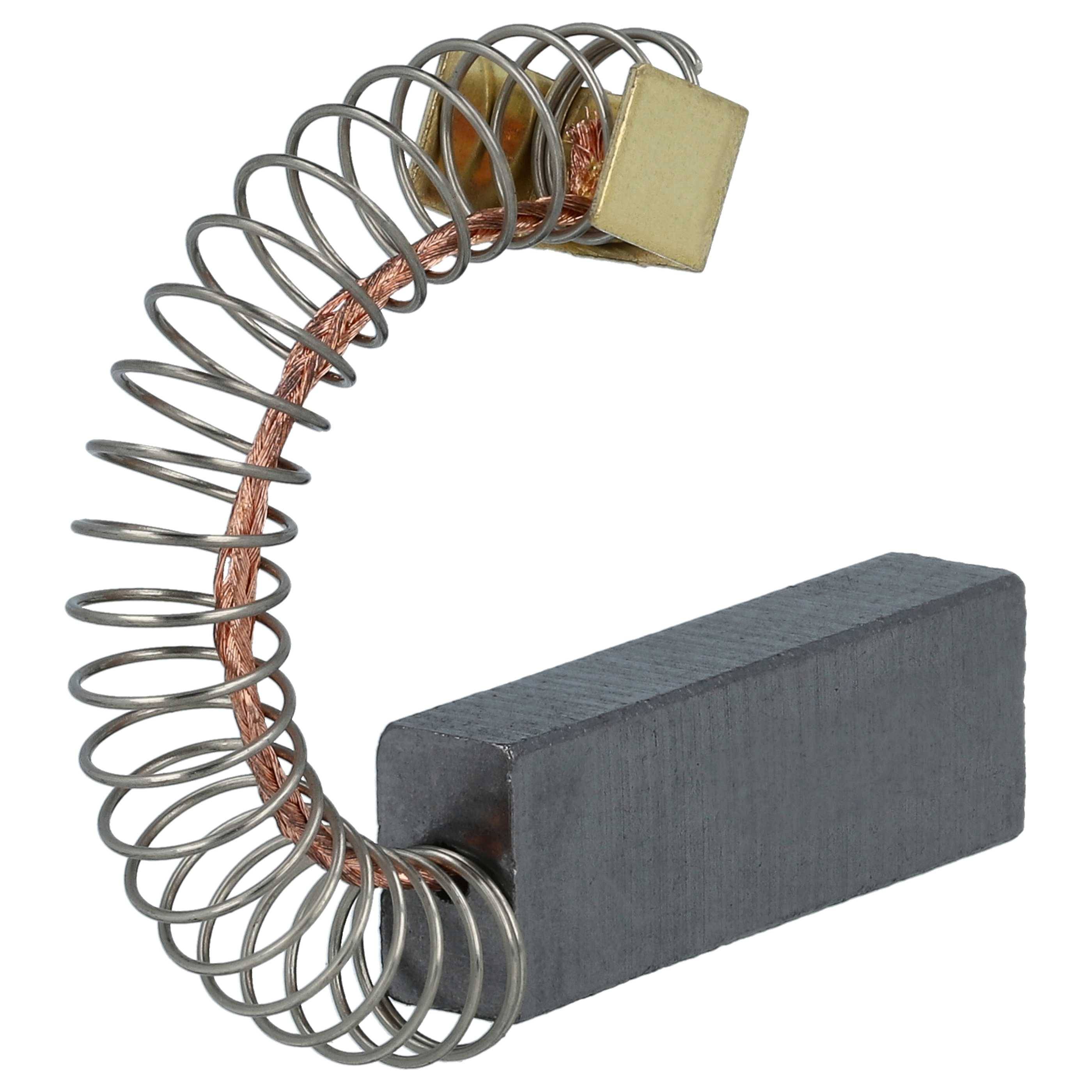 vhbw 2x Kohlebürste 6 x 10 x 31 mm kompatibel mit Kärcher 1.458-141.0, 1.449-501.0, 1.449-741.0, 1.449-141.0 Nass-/Trockensauger + Feder