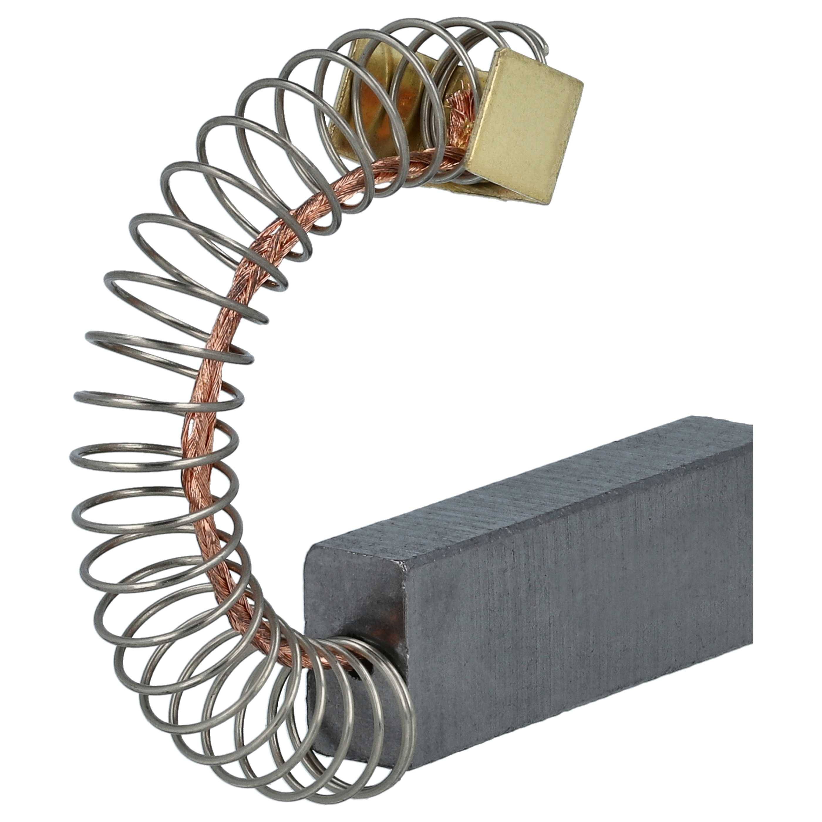 vhbw 2x Kohlebürste 6 x 10 x 31 mm kompatibel mit Kärcher NT 601 K, NT 551 ECO-PROFI, NT 551 Eco, NT 551 Eco M Nass-/Trockensauger + Feder