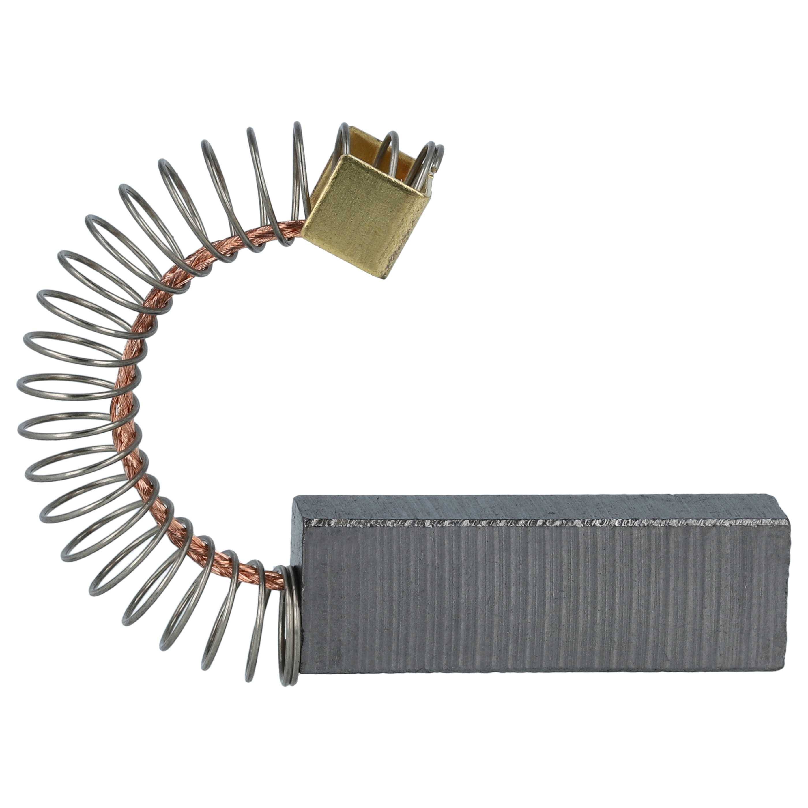 vhbw 2x Kohlebürste 6 x 10 x 31 mm kompatibel mit Kärcher NT 601 K, NT 551 ECO-PROFI, NT 551 Eco, NT 551 Eco M Nass-/Trockensauger + Feder