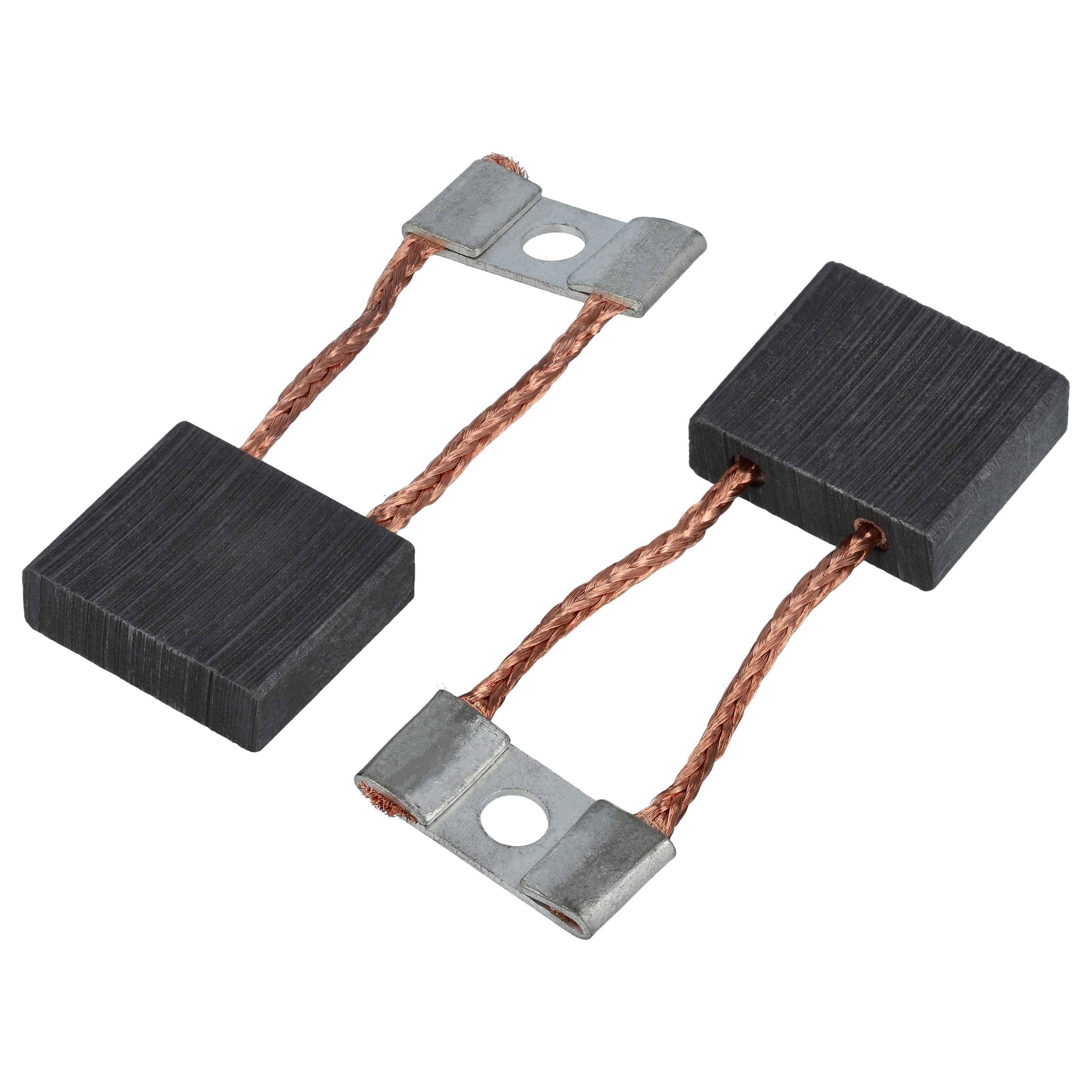 vhbw 2x Kohlebürste 6,3 x 20 x 17 mm kompatibel mit FER 8001.9, 8001.5, 8001.5/009, 8002.29, 8002.22, 8002.15, 8002.22/009 Lichtmaschine