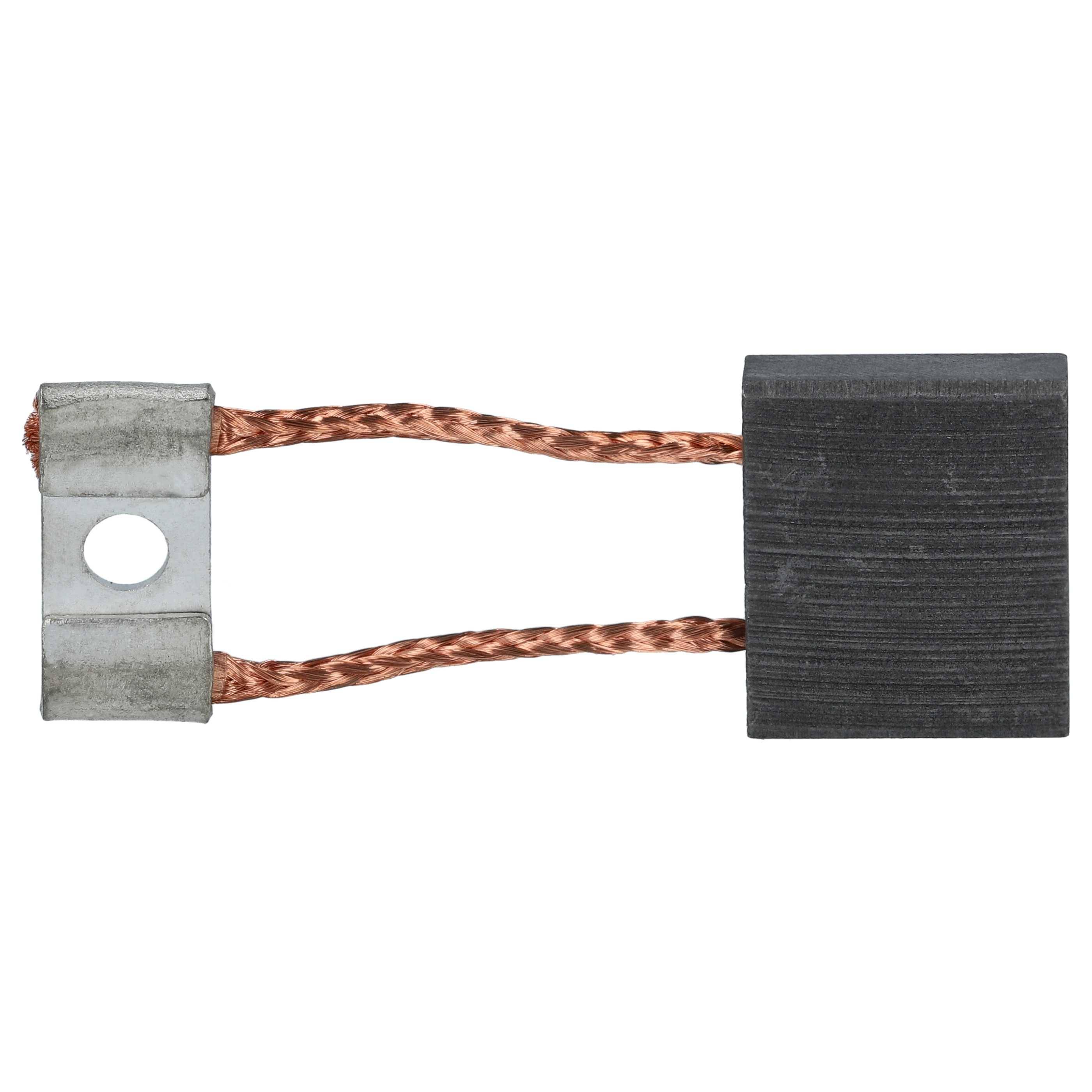 vhbw 2x Kohlebürste 6,3 x 20 x 17 mm kompatibel mit FER 8001.9, 8001.5, 8001.5/009, 8002.29, 8002.22, 8002.15, 8002.22/009 Lichtmaschine