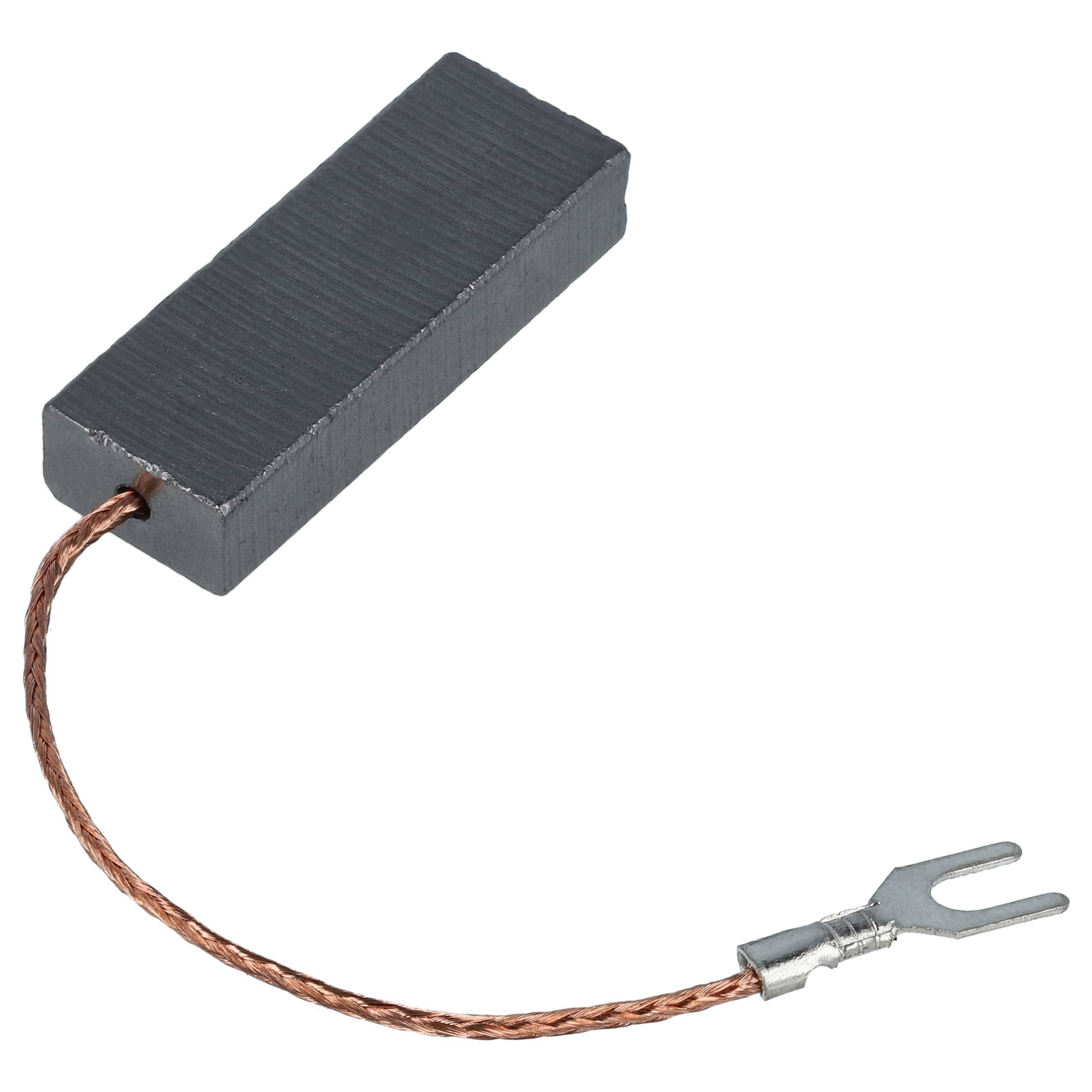 vhbw Kohlebürste 6,3 x 11 x 30 mm Ersatz für Kärcher 66102470, 6.610-247.0, 4002667772890 für Nass-/Trockensauger
