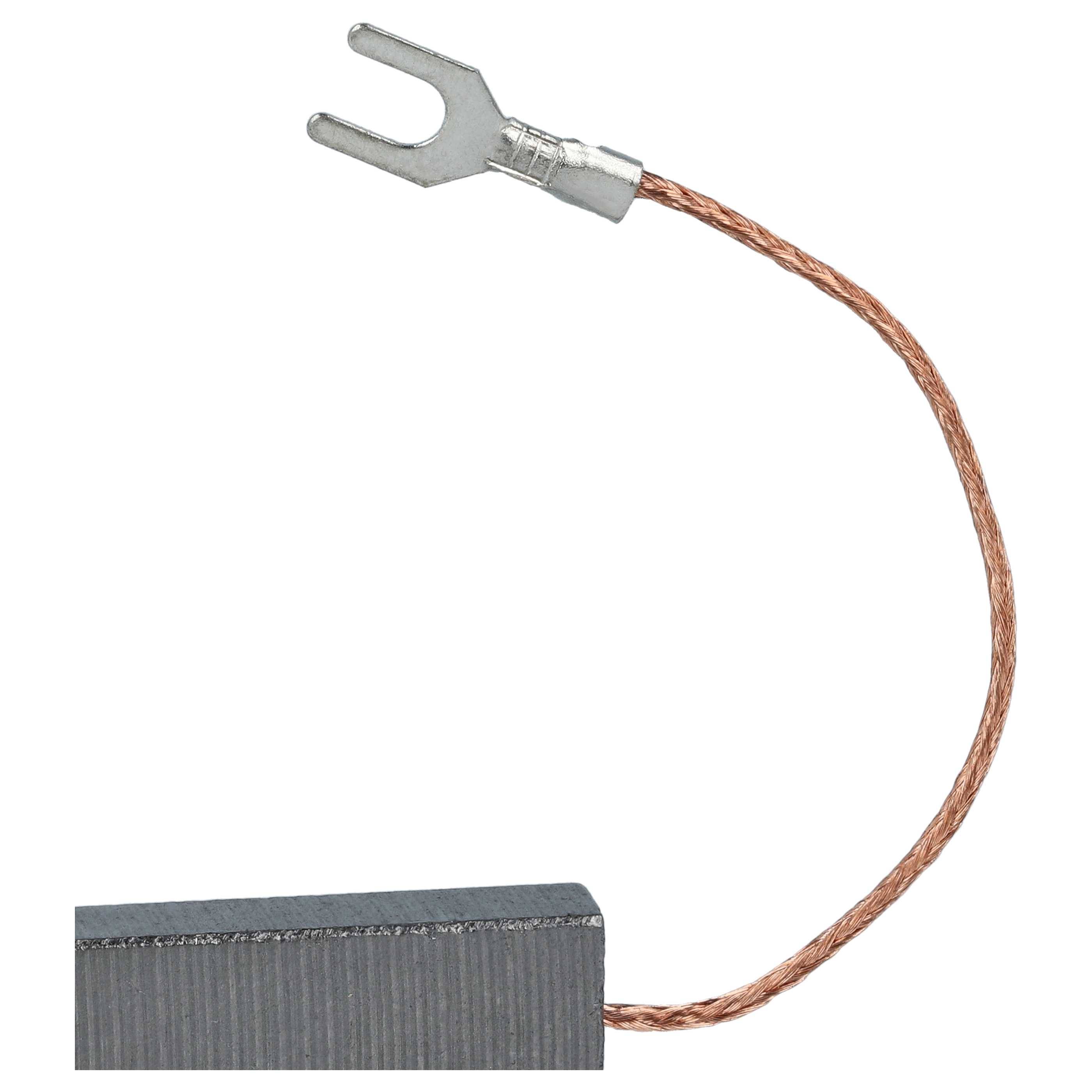 vhbw Kohlebürste 6,3 x 11 x 30 mm Ersatz für Kärcher 66102470, 6.610-247.0, 4002667772890 für Nass-/Trockensauger