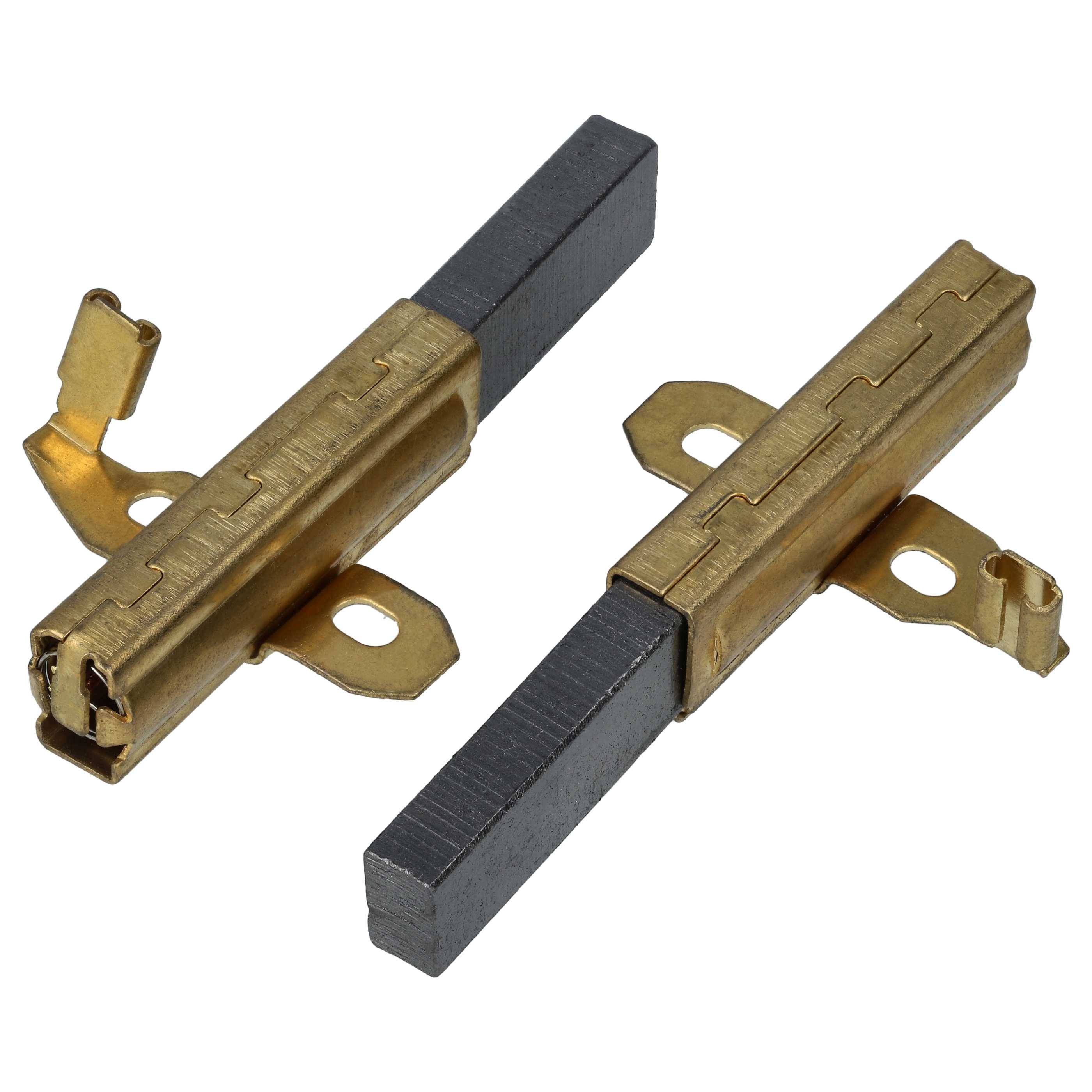 vhbw 2x Kohlebürste 6,3 x 14 x 32 mm Ersatz für Ametek Lamb 053200206 für Nass-/Trockensauger