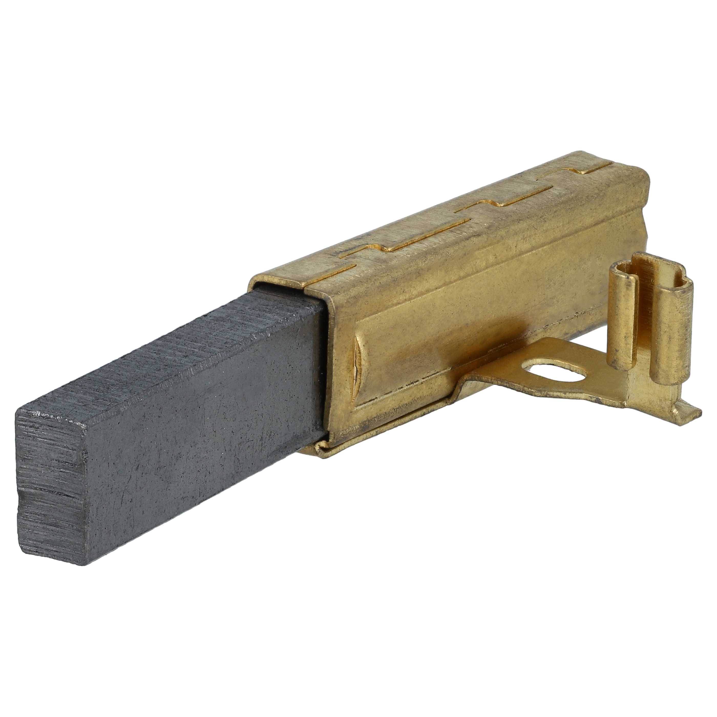 vhbw 2x Kohlebürste 6,3 x 14 x 32 mm Ersatz für Ametek Lamb 053200206 für Nass-/Trockensauger