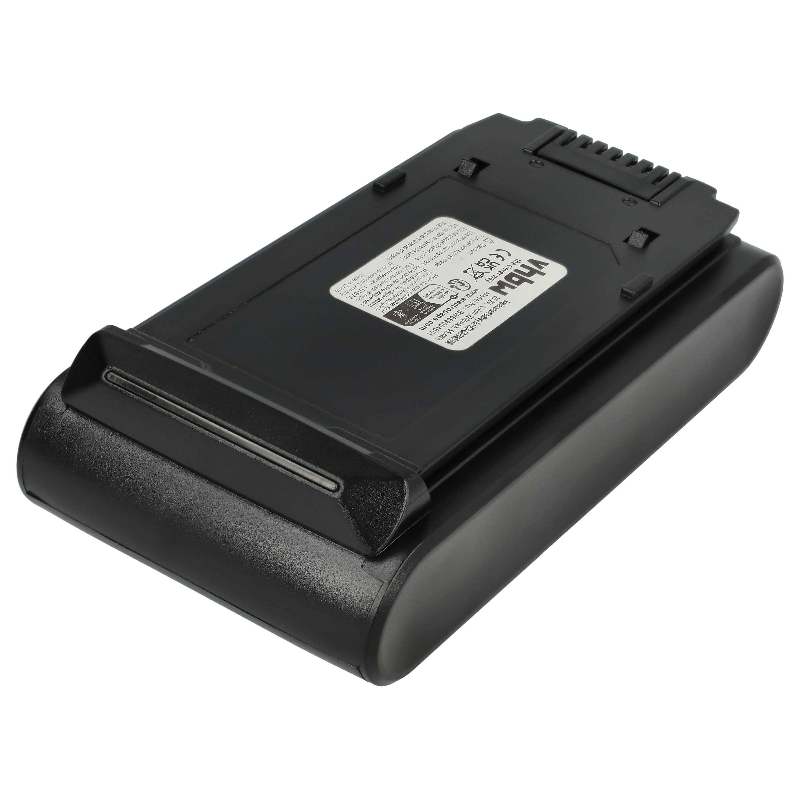 vhbw Akku Ersatz für Samsung DJ96-00242A, VCA-SAPA95/WA, VCA-SBTA95, VCA-SBTA95/AA für Staubsauger Schwarz (2200 mAh, 25,2 V, Li-Ion)