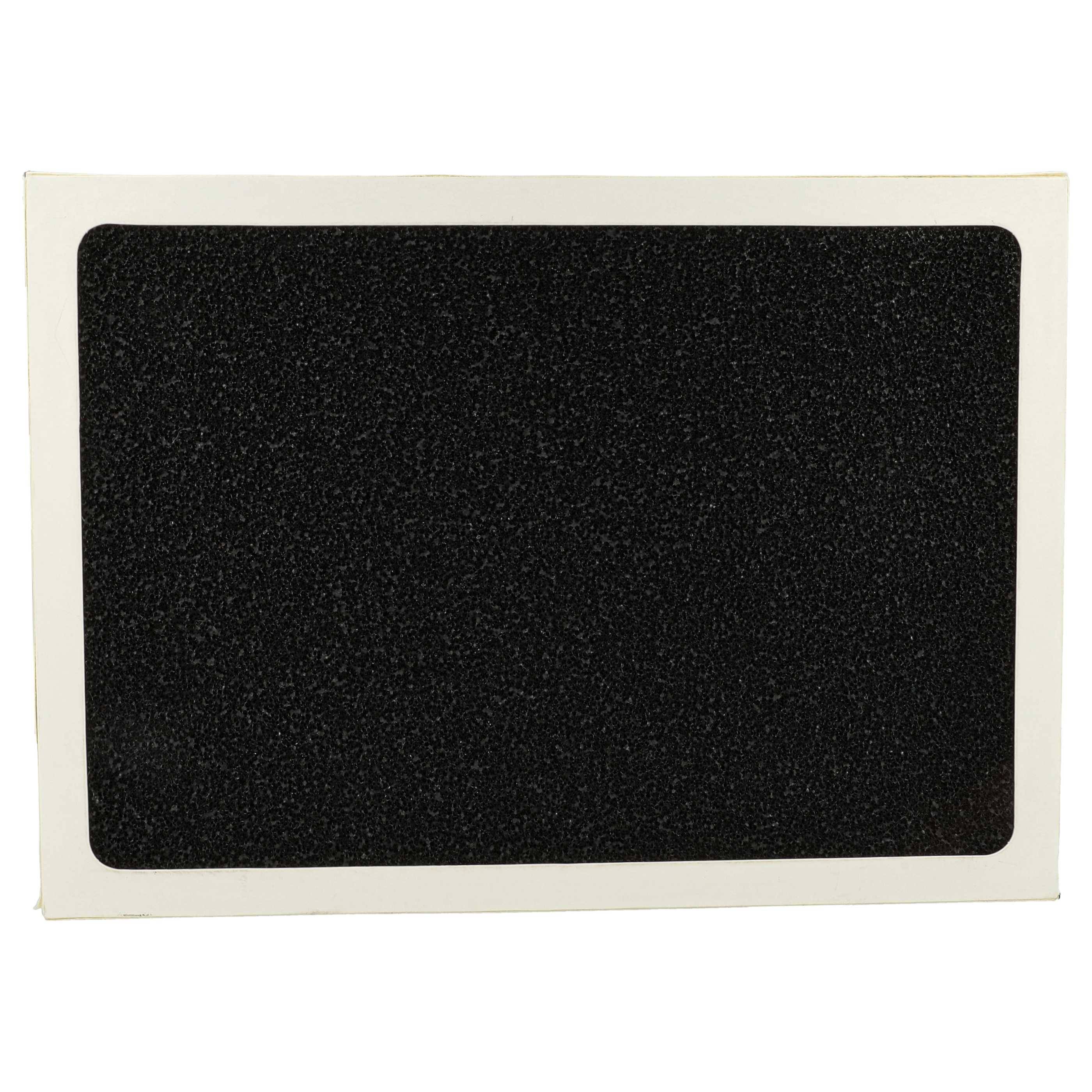 Eine rechteckige schwarze Matte mit strukturierter Oberfläche ist von einem dünnen weißen Rand eingefasst, möglicherweise zur Verwendung für Schleif- oder Reinigungszwecke.