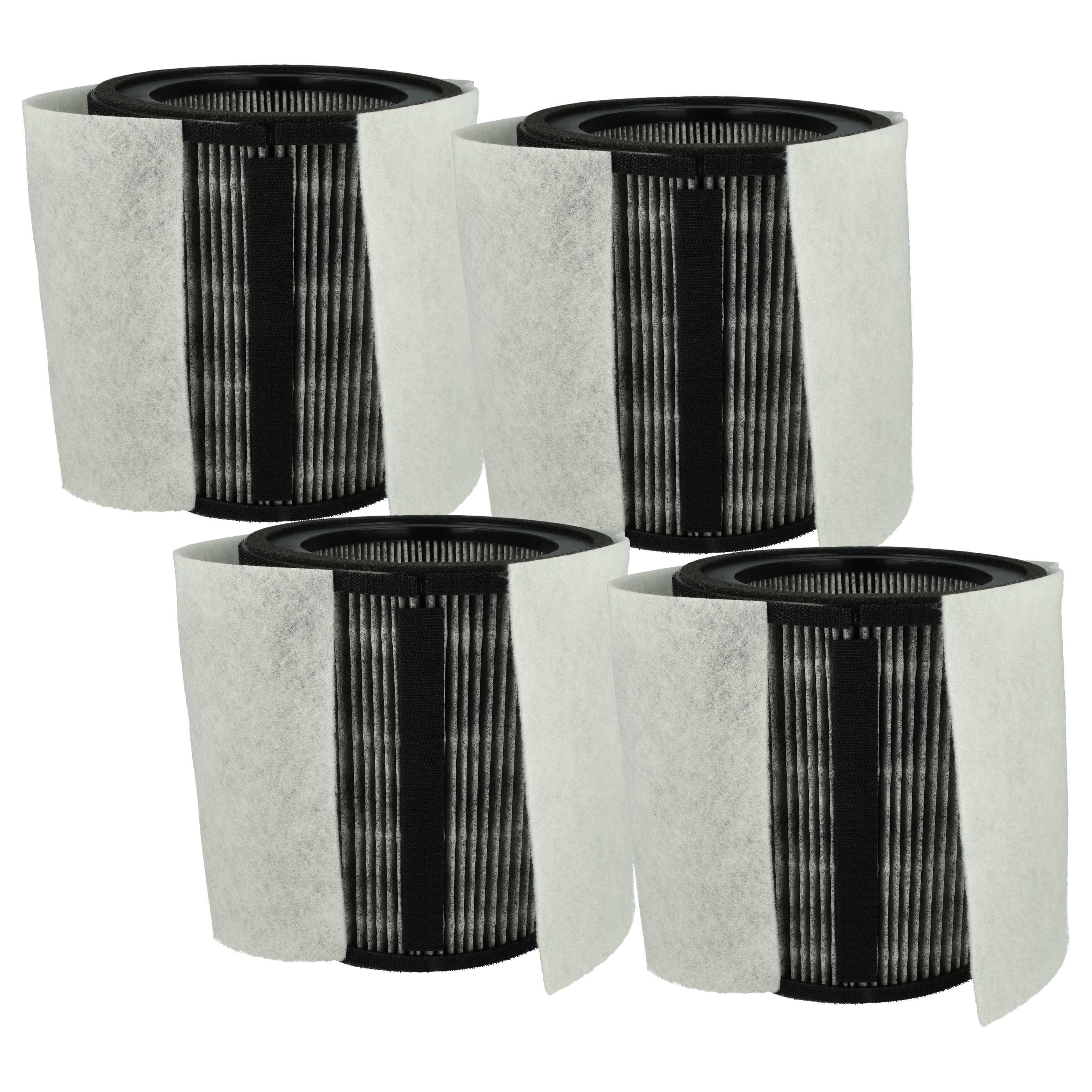vhbw 4x H12 Filter kompatibel mit Leifheit TruSens Z-3500H Luftreiniger - Ersatz-Filter