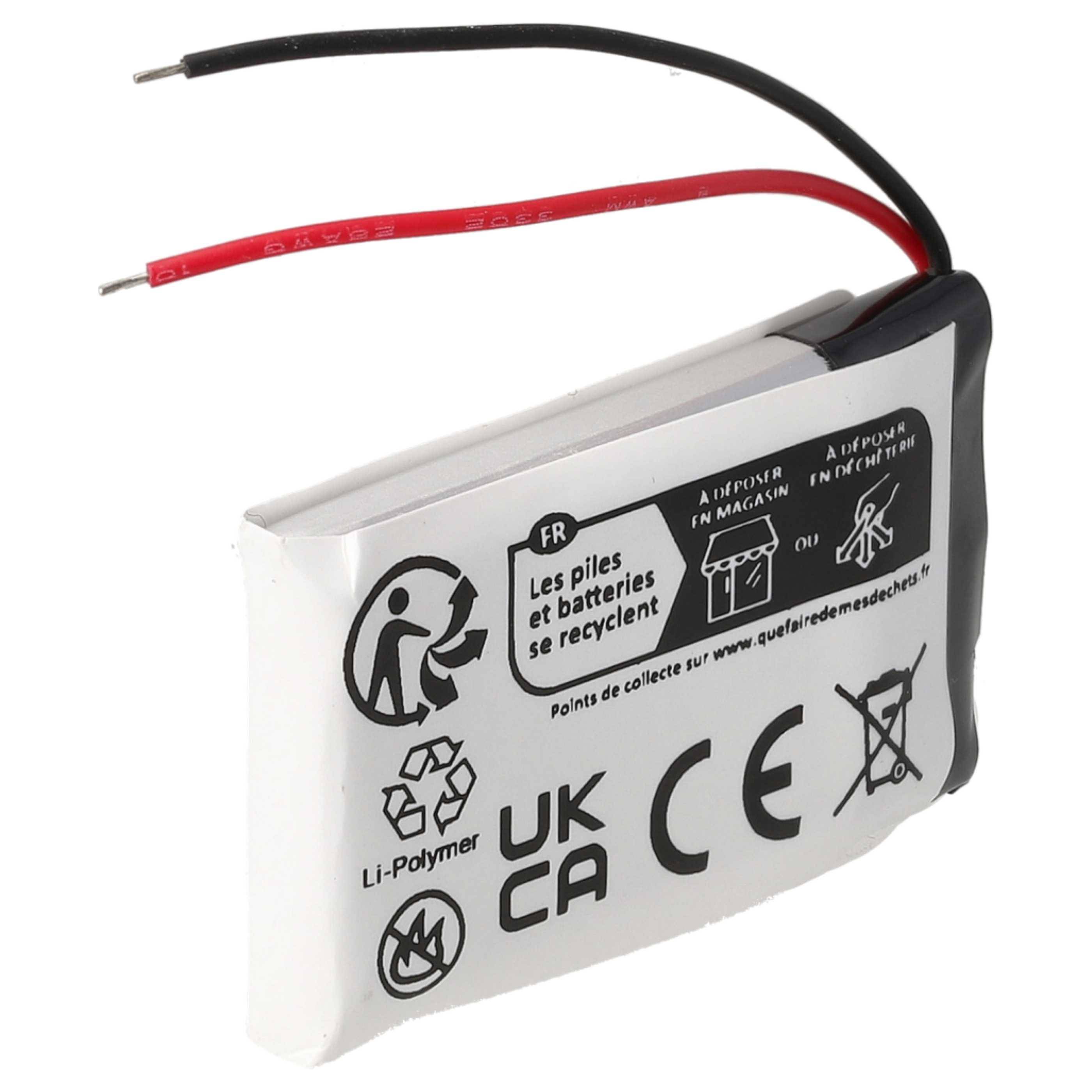 vhbw 5x Akku Ersatz für AHB5-2229PS | für Wireless Headset Kopfhörer (250 mAh, 3,7 V, Li-Polymer)