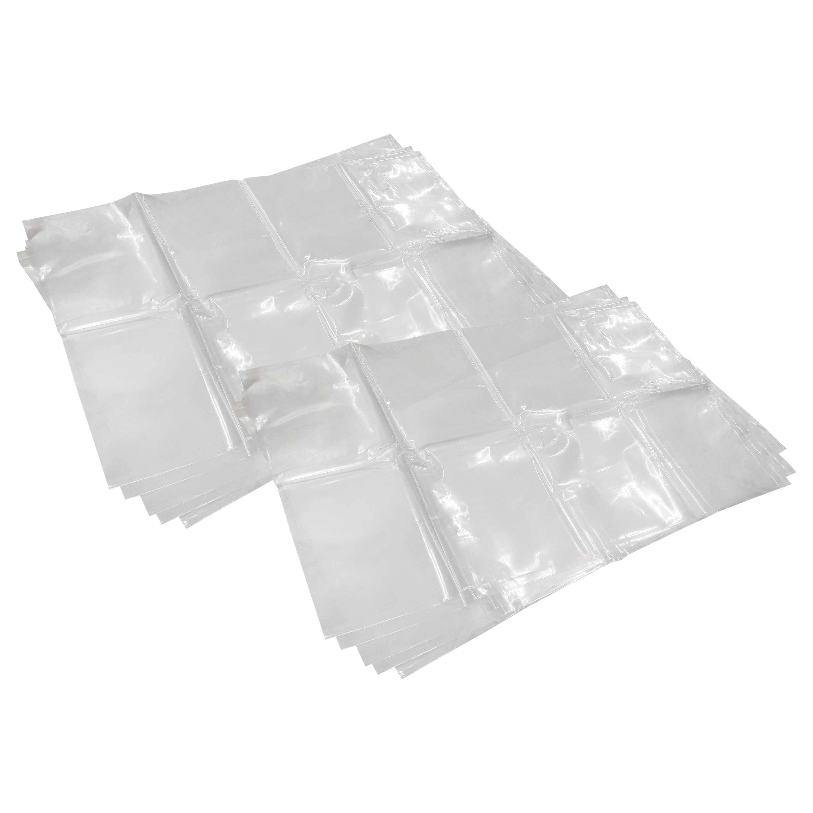 vhbw 10x Entsorgungsbeutel kompatibel mit Dustcontrol S 34000X, 11000, 21000, 32000 Staubsauger - Polyethylen, 110cm x 70cm, Transparent