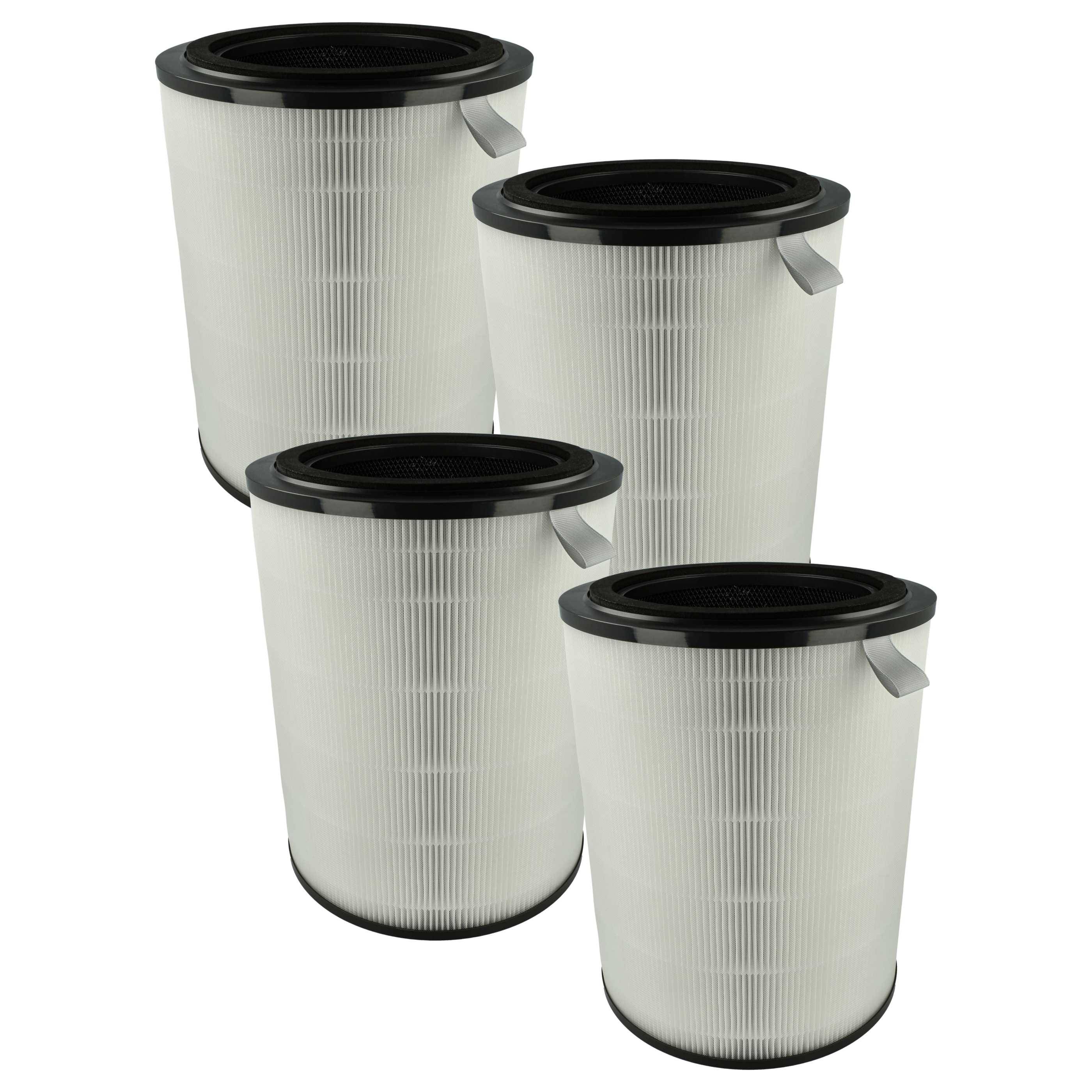 vhbw 4x Luftilter kompatibel mit Philips 2000, AC2939, 2000i, AC2936 Luftreiniger - Kombifilter Vorfilter + HEPA + Aktivkohle