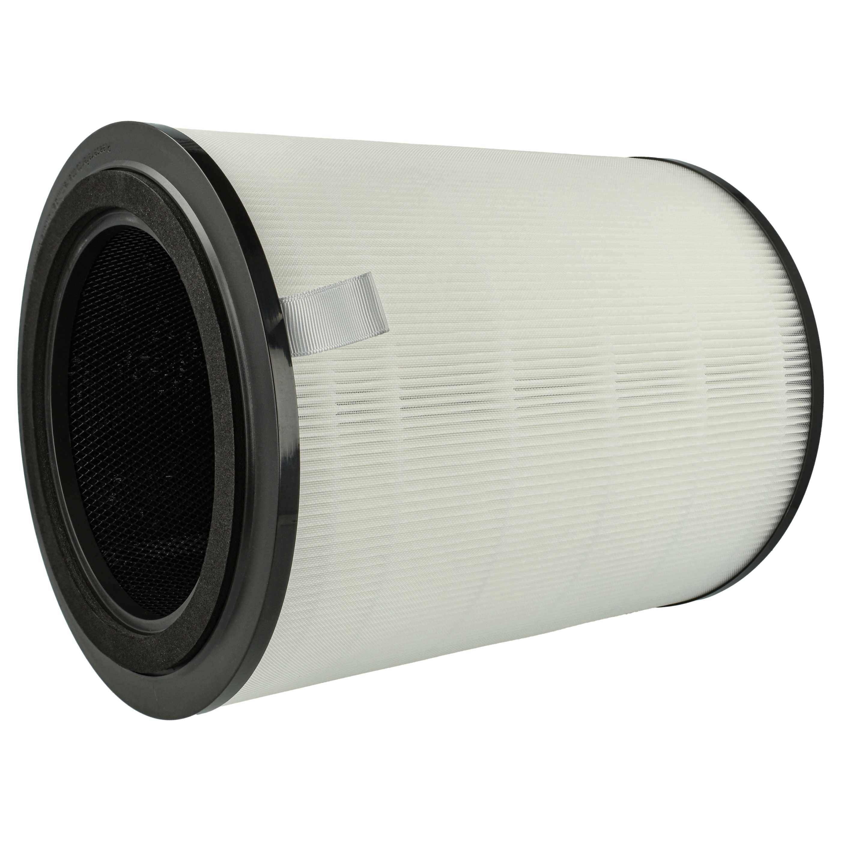 vhbw 2x Aktivkohlefilter kompatibel mit Philips AC2959, AC29XX Luftreiniger - Luftfilter Schwarz Weiß