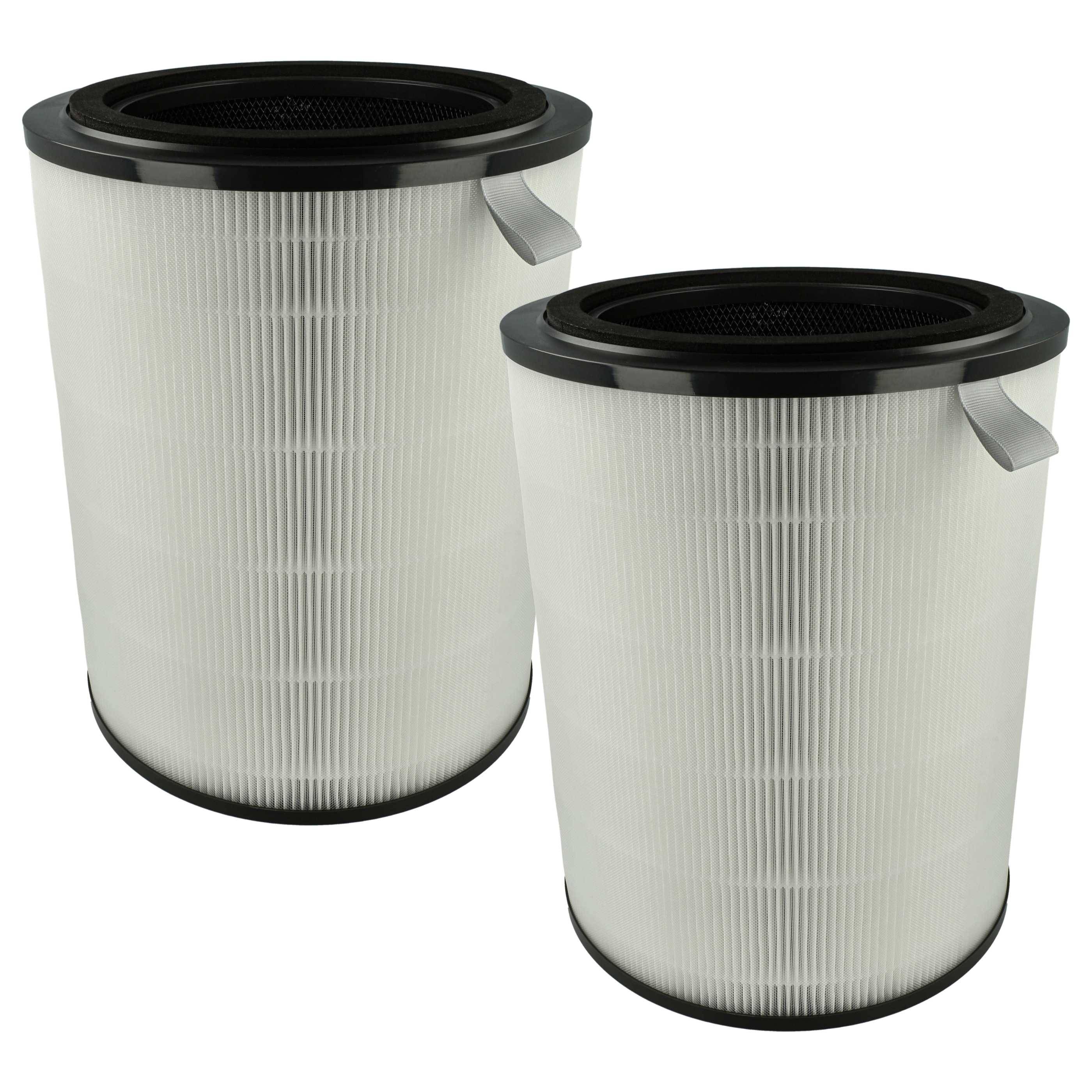 vhbw 2x Luftilter kompatibel mit Philips AC2958, AC2959, AC29XX Luftreiniger - Kombifilter Vorfilter + HEPA + Aktivkohle