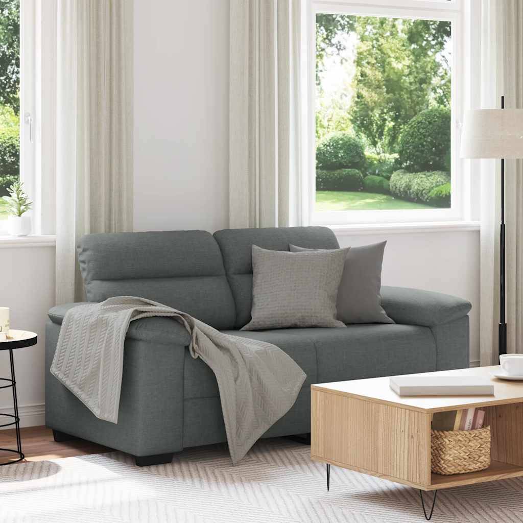 vidaXL 2-Sitzer-Sofa Dunkelgrau 120 cm Stoff