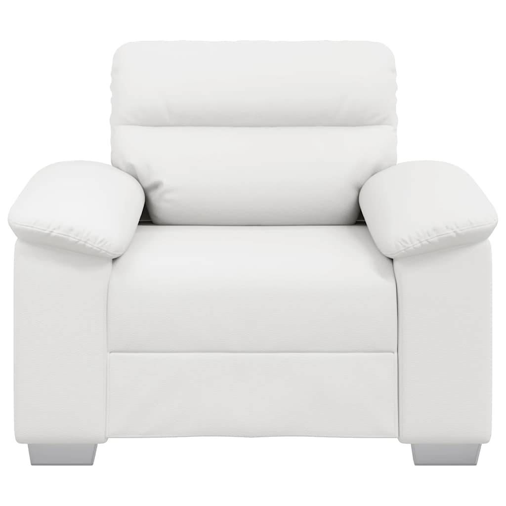 vidaXL Sessel Weiß 60 cm Kunstleder