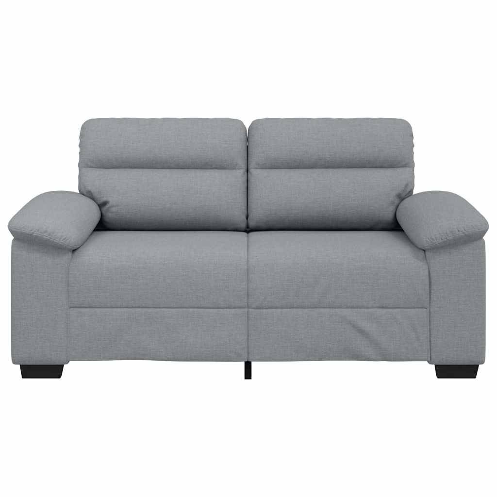 vidaXL 2-Sitzer-Sofa Hellgrau 120 cm Stoff