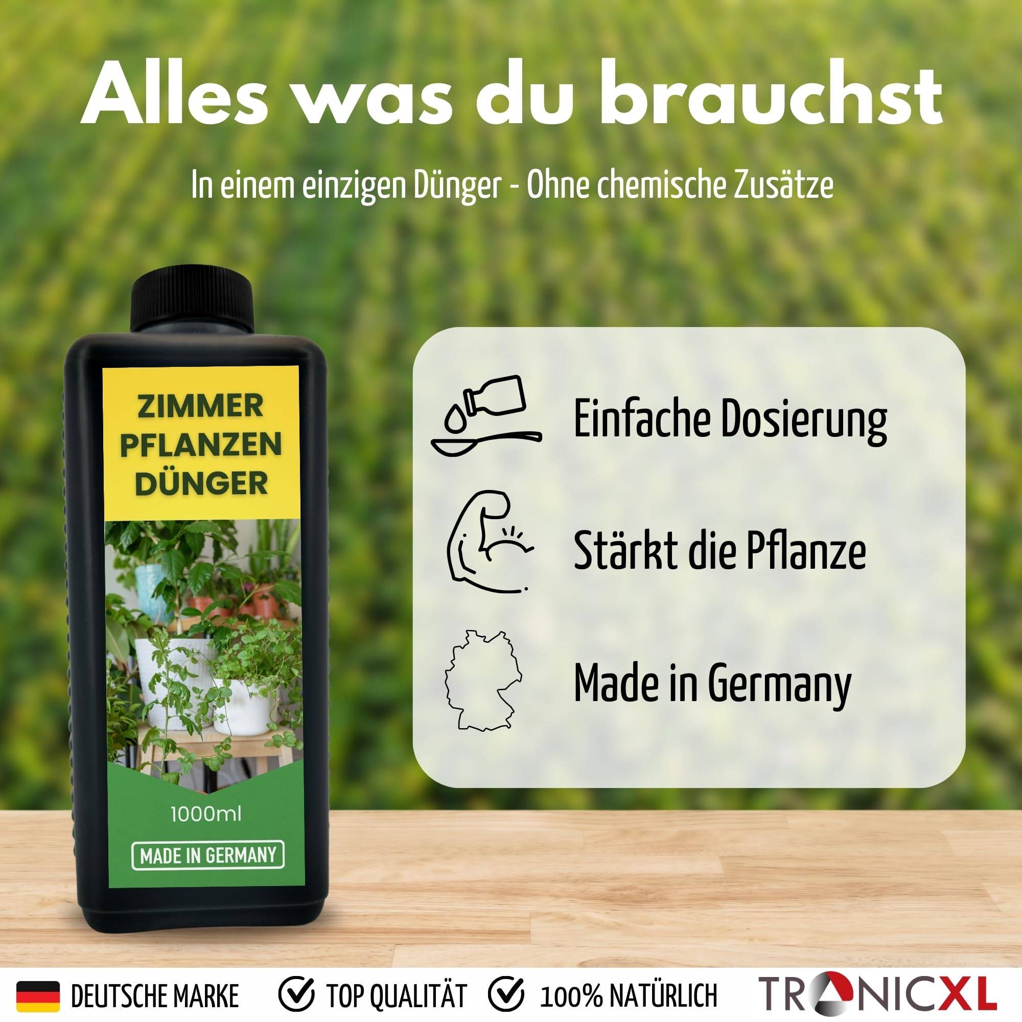 2L Zimmerpflanzendünger MADE IN GERMANY Universal Grünpflanzen Dünger flüssig 2000ml Flüssigdünger 2 Liter Zimmerpflanzen dünger Grünpflanzend