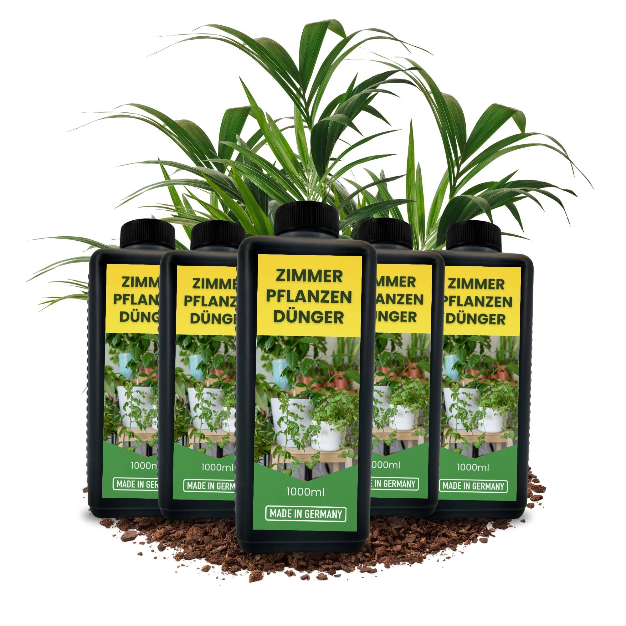 5L Zimmerpflanzendünger MADE IN GERMANY Universal Grünpflanzen Dünger flüssig 5000ml Flüssigdünger 5x 1 Liter Zimmerpflanzen dünger Grünpflanz