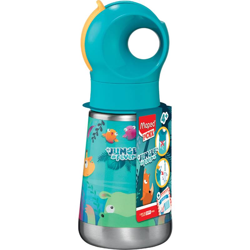 Maped PICNIK Isolier-Trinkflasche JUNGLE FEVER, 350 ml
