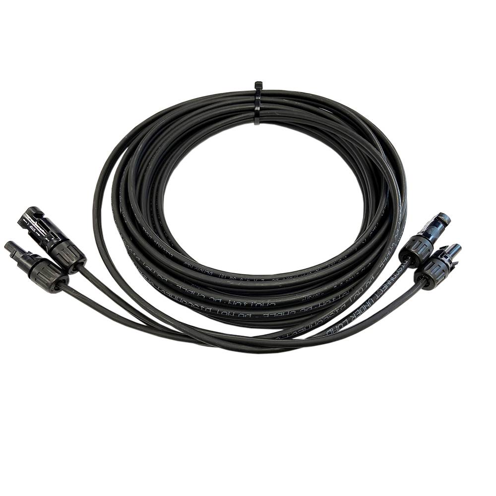 Offgridtec 2m 2x4mm² MC-4 zu MC4 Verbindungskabel Stecker/ Buchse Verlängerung