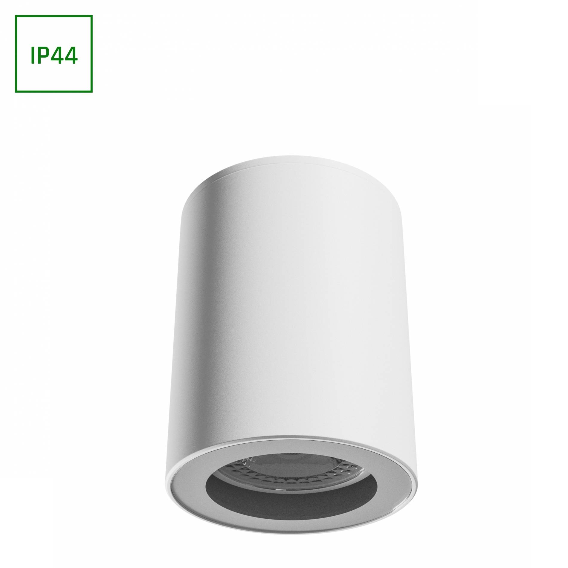 Spectrum LED CHLOE GU10 Aufbauleuchte max. 10W Deckenleuchte 250V weiß IP44 downlight rund