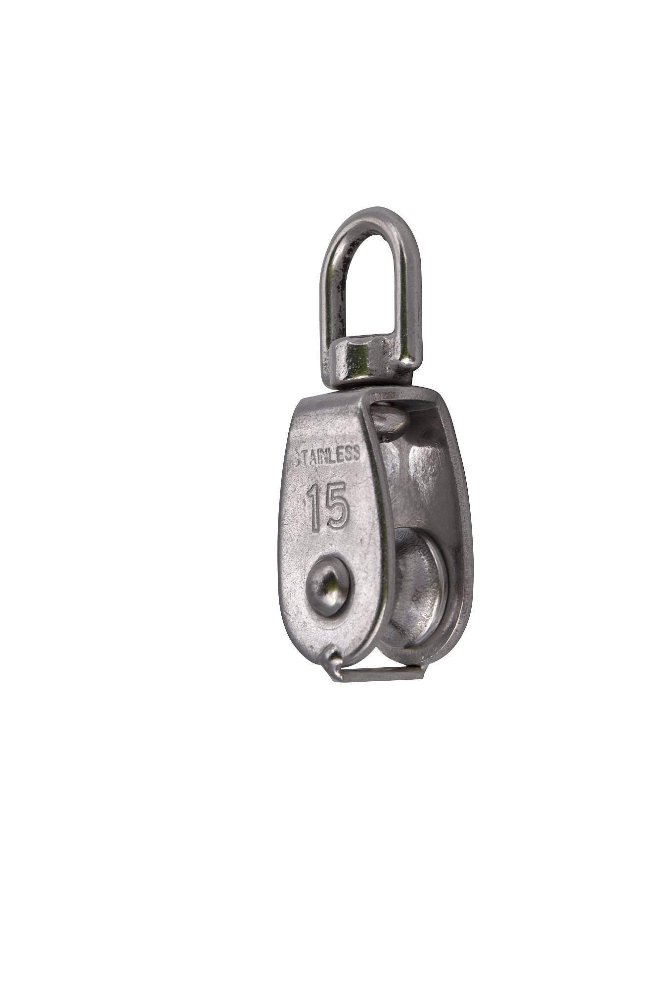 Umlenkrolle Blockseilrolle Seilzug Flaschenzug Edelstahl V4A 150kg