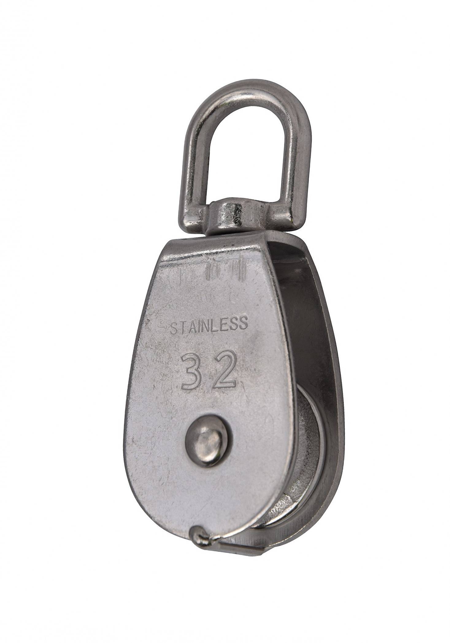 Umlenkrolle Blockseilrolle Seilzug Flaschenzug Edelstahl 32mm V4A 600kg