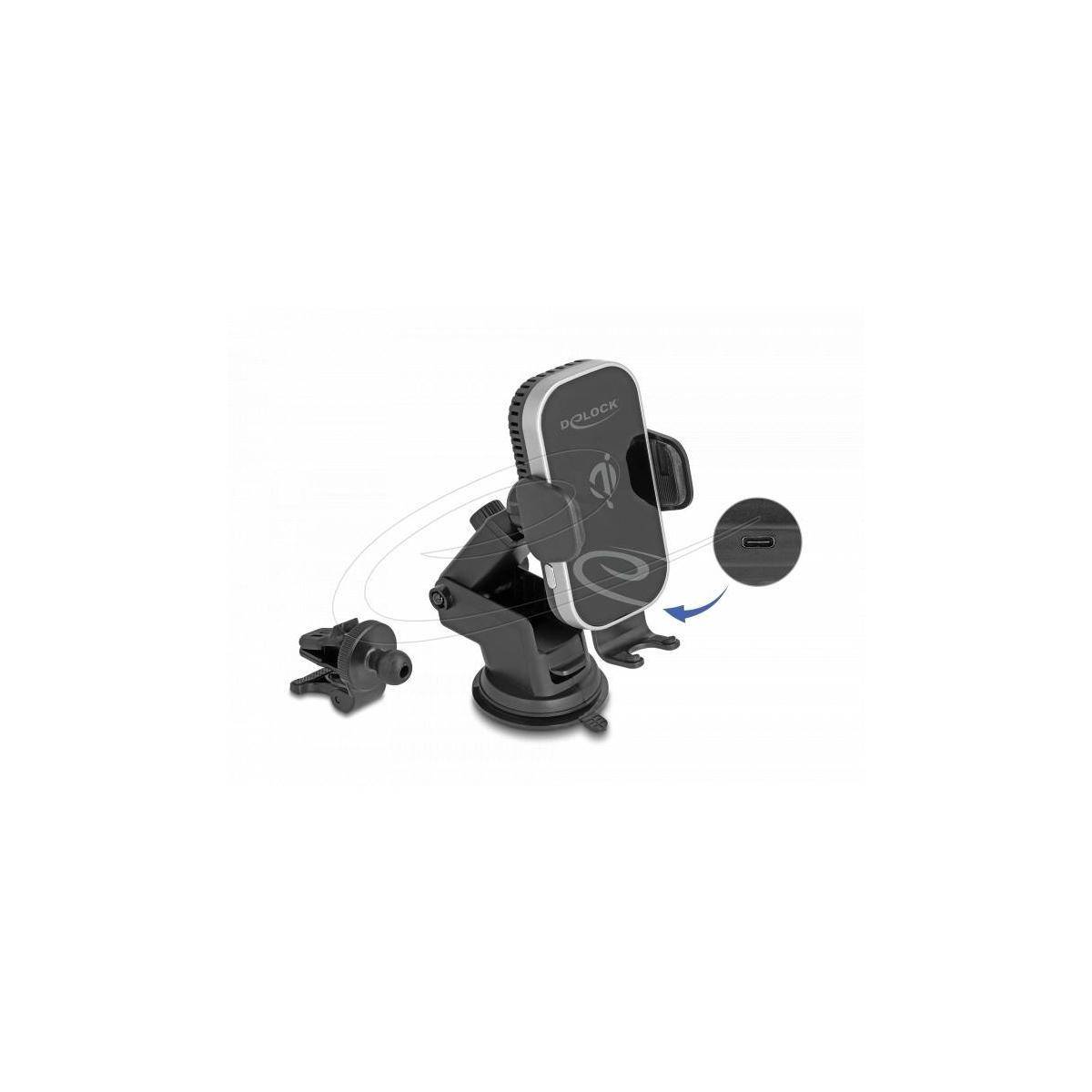 Delock Wireless Car Charger Smartphone Halterung mit Ladefunktion und Kühlung 15