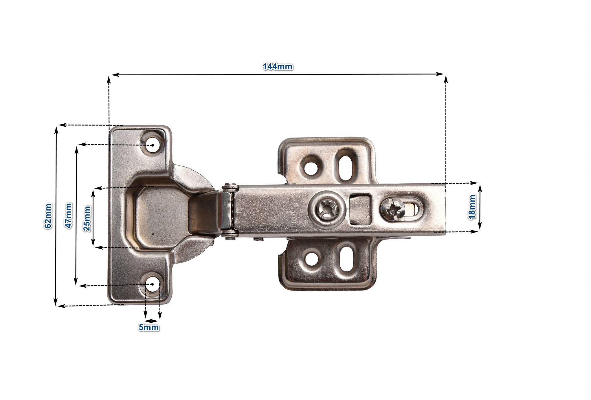 Topfband Möbelscharnier Türscharnier Dämpfer Schließautomatik Eckanschlag 1x