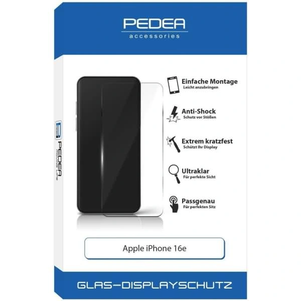 PEDEA Display-Schutzglas für Apple iPhone 16e PEDEA Display-Schutzglas für Apple iPhone 16e